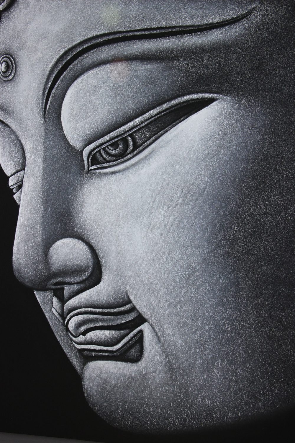 100 x 120 cm Buddha Profile On Frame 3