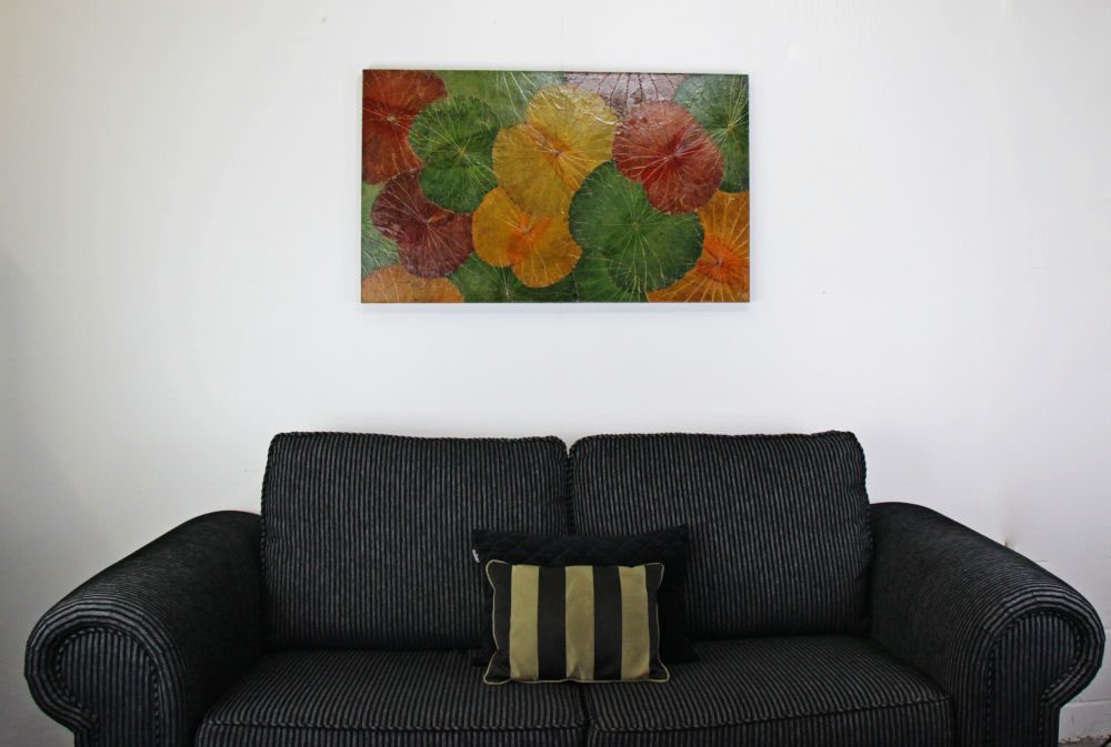 100 x 60 Lotus Leaf Art Autumn Leaves 1 100 x 60 Lotus Leaf Art Autumn Leaves