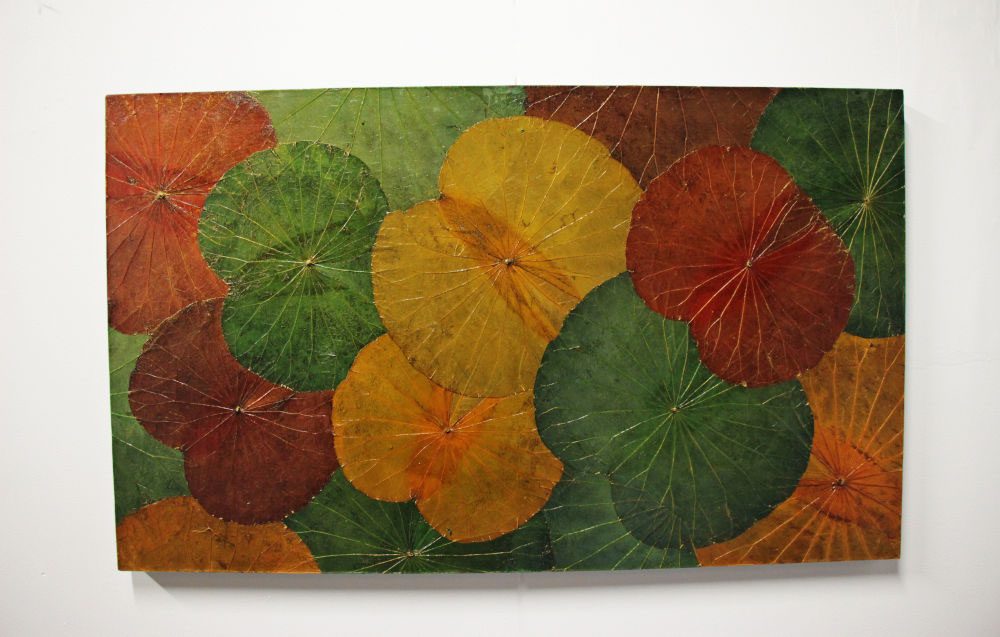 100 x 60 Lotus Leaf Art Autumn Leaves 2 100 x 60 Lotus Leaf Art Autumn Leaves