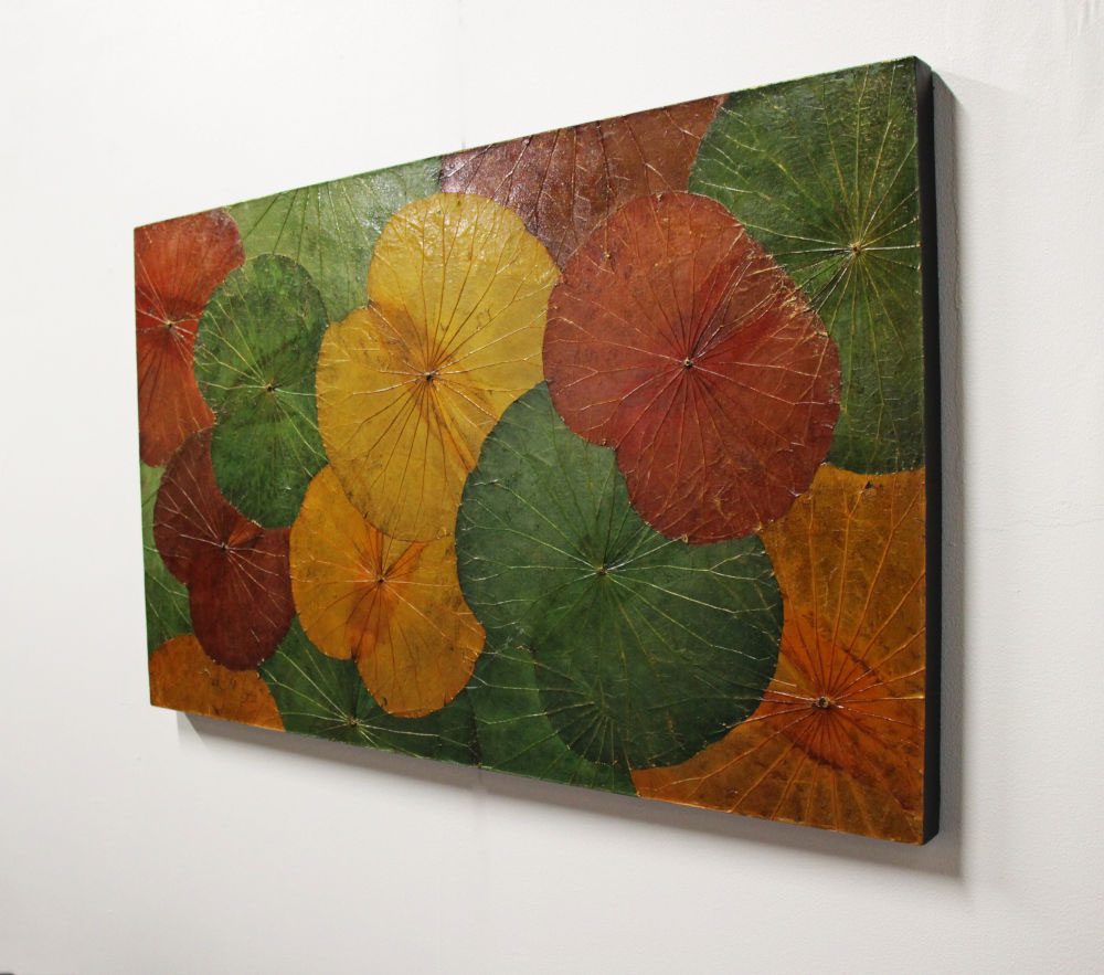 100 x 60 Lotus Leaf Art Autumn Leaves 3 100 x 60 Lotus Leaf Art Autumn Leaves