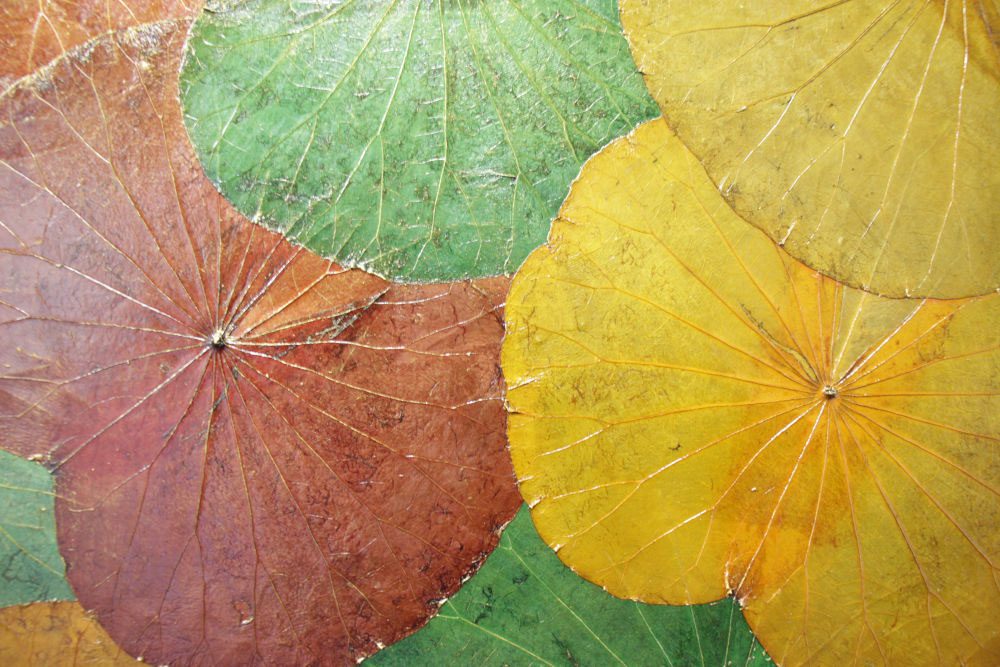 100 x 60 Lotus Leaf Art Autumn Leaves 4 100 x 60 Lotus Leaf Art Autumn Leaves