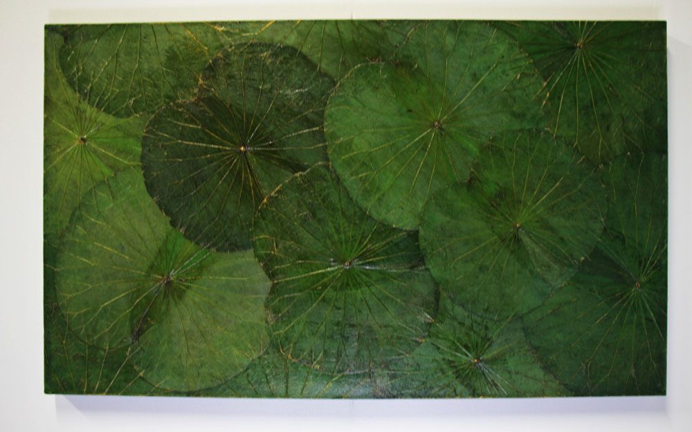 100 x 60 Lotus Leaf Art Green Forest 2 100 x 60 Lotus Leaf Art Green Forest
