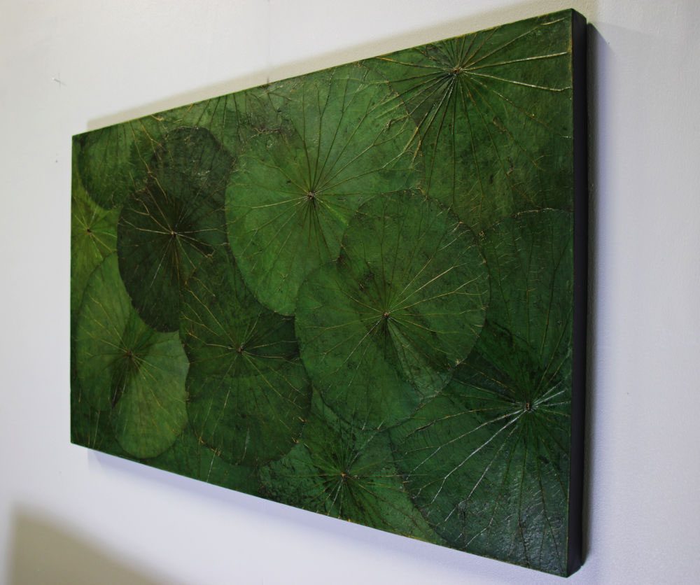 100 x 60 Lotus Leaf Art Green Forest 3 100 x 60 Lotus Leaf Art Green Forest