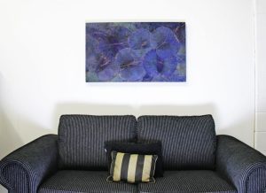 100 X 60 LOTUS LEAF WALL ART