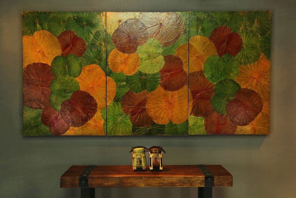 120 x 80 Lotus Leaf Art Autumn Leaves 7 120 x 80 Lotus Leaf Art Autumn Leaves