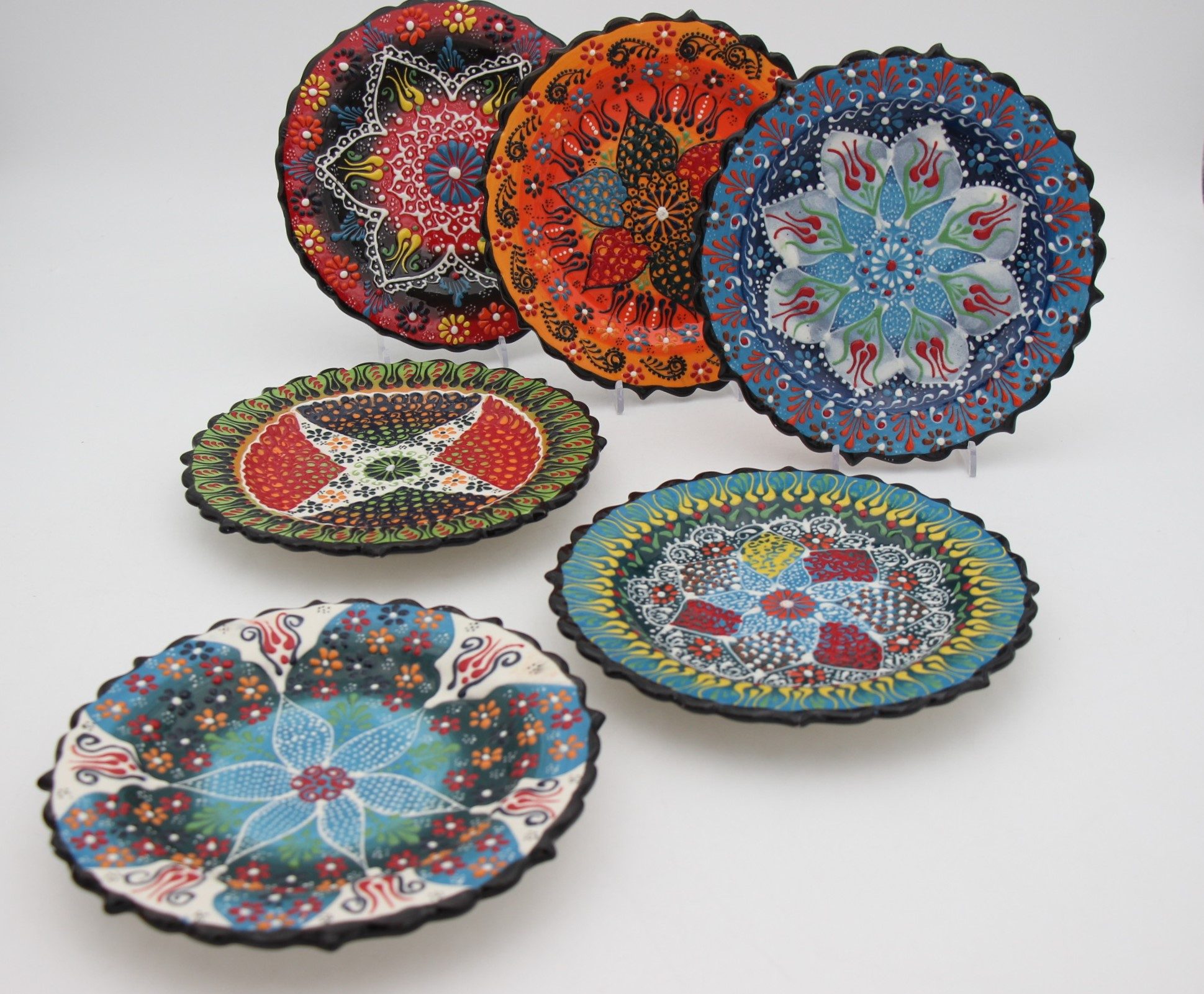 19cmTurkish Hand Painted Ceramic Plate Dantel all