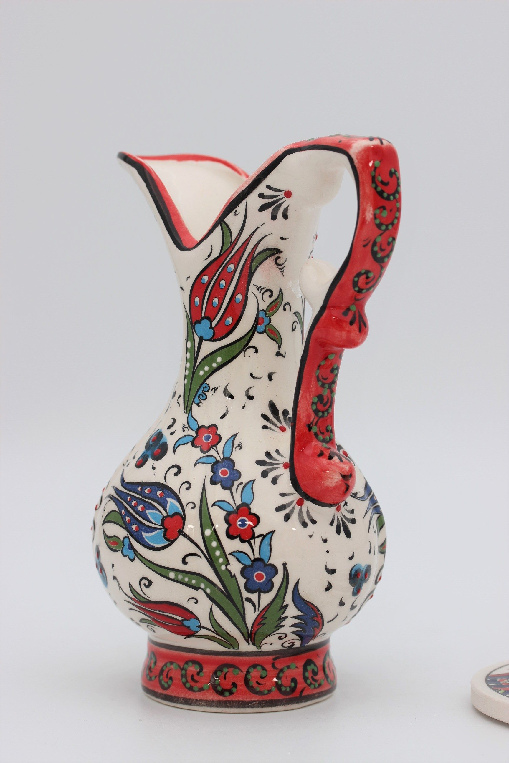 20cm Handpainted Turkish Pitcher Vase Tulip all 1