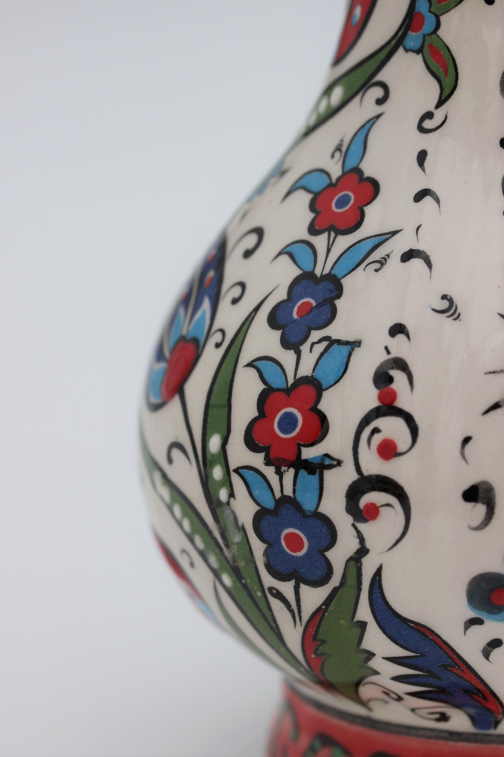 20cm Handpainted Turkish Pitcher Vase Tulip all 4