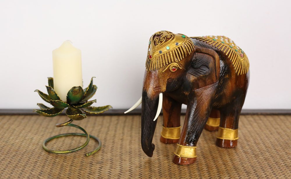 20cm Decorated Elephant 1 20cm Decorated Elephant