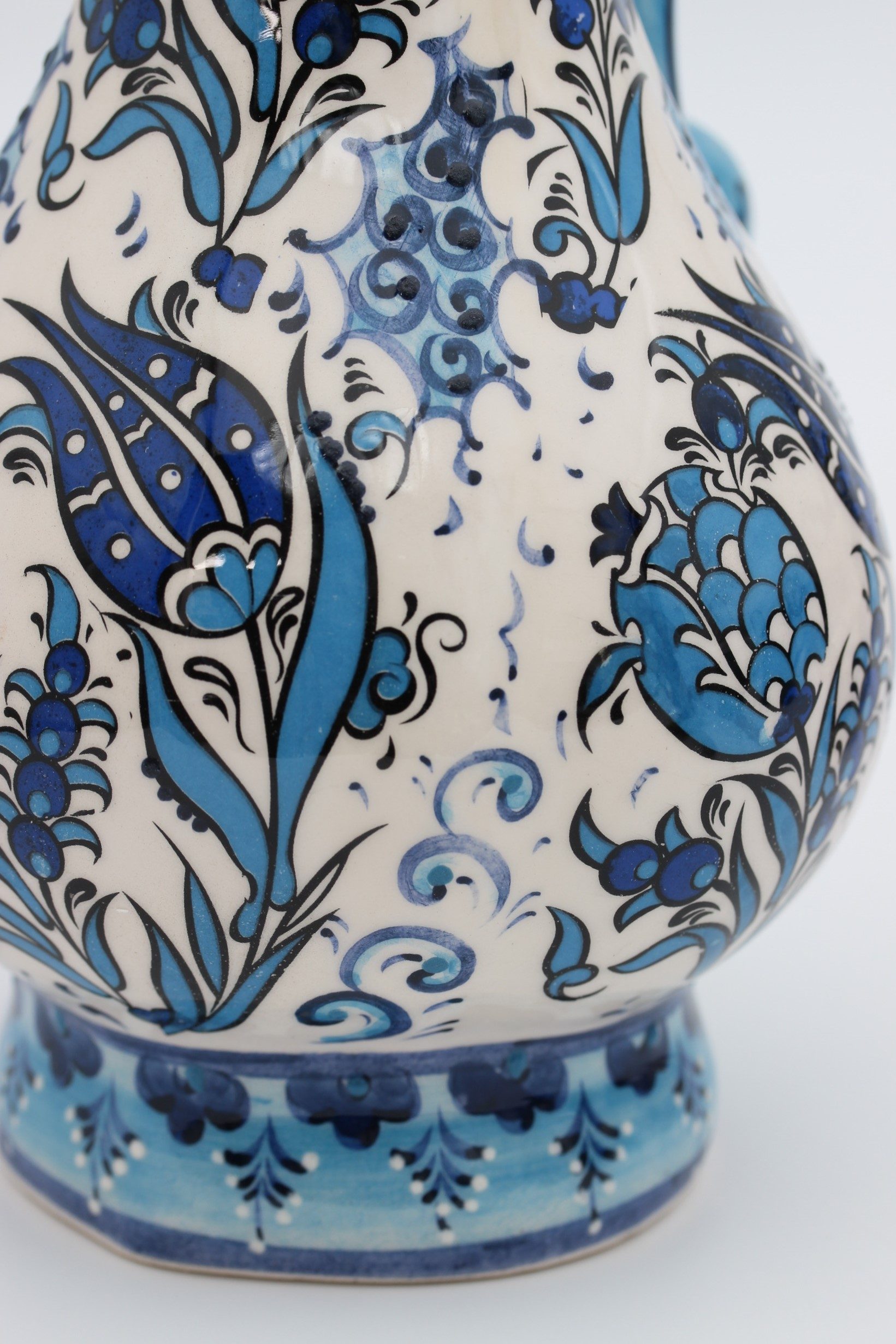 27cm Handpainted Turkish Pitcher Vase Tulip all1