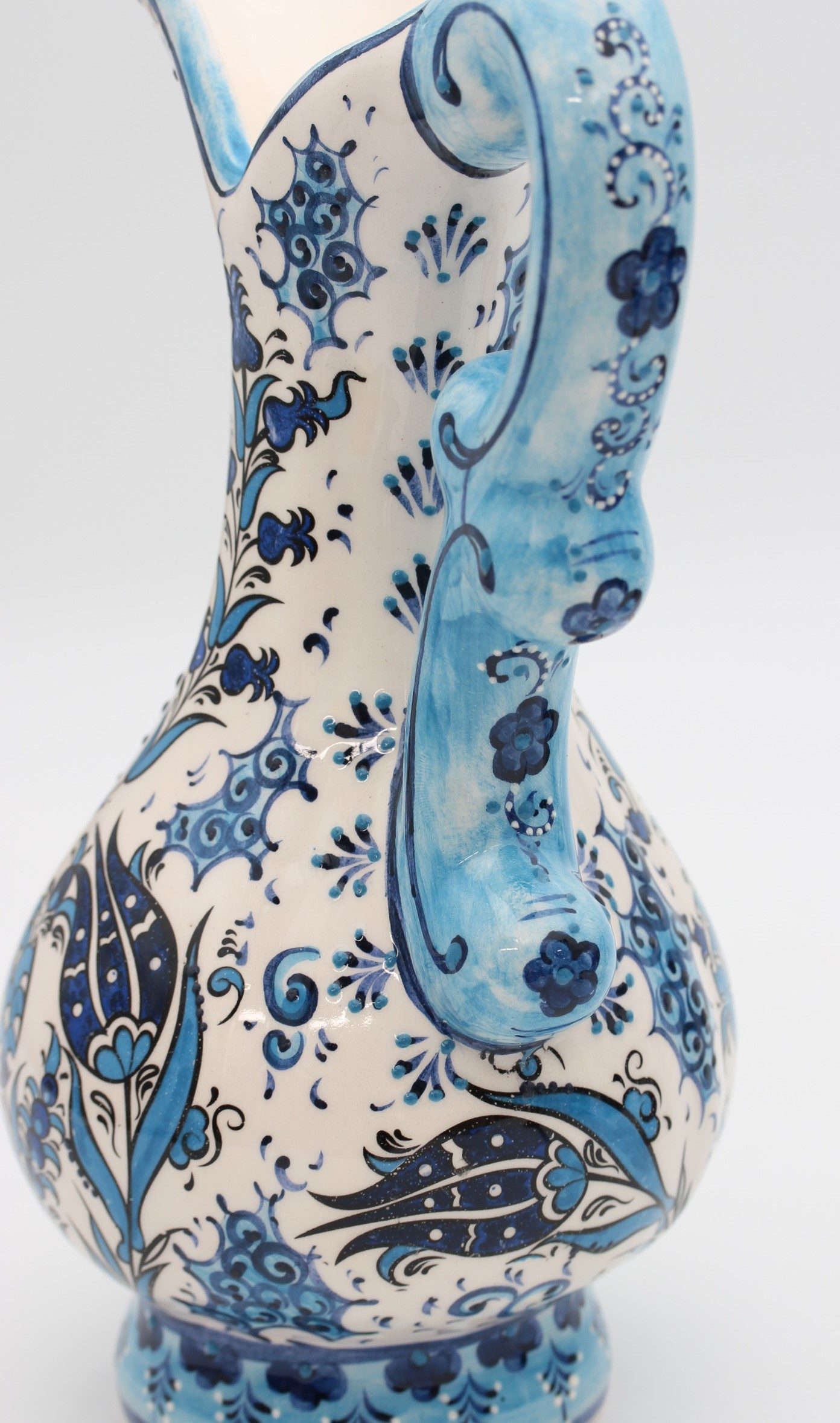 27cm Handpainted Turkish Pitcher Vase Tulip all2