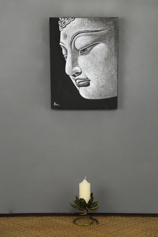 30 x 40 cm Buddha Profile On Frame 1