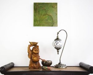 30 x 30 LOTUS LEAF WALL ART