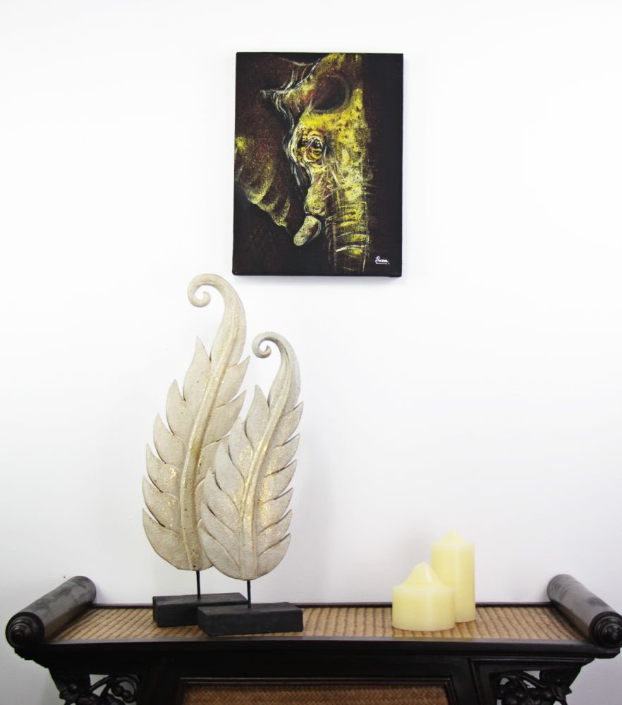 30 x 40 cm Elephant Profile On Frame 1 30 x 40 cm Elephant Profile On Frame