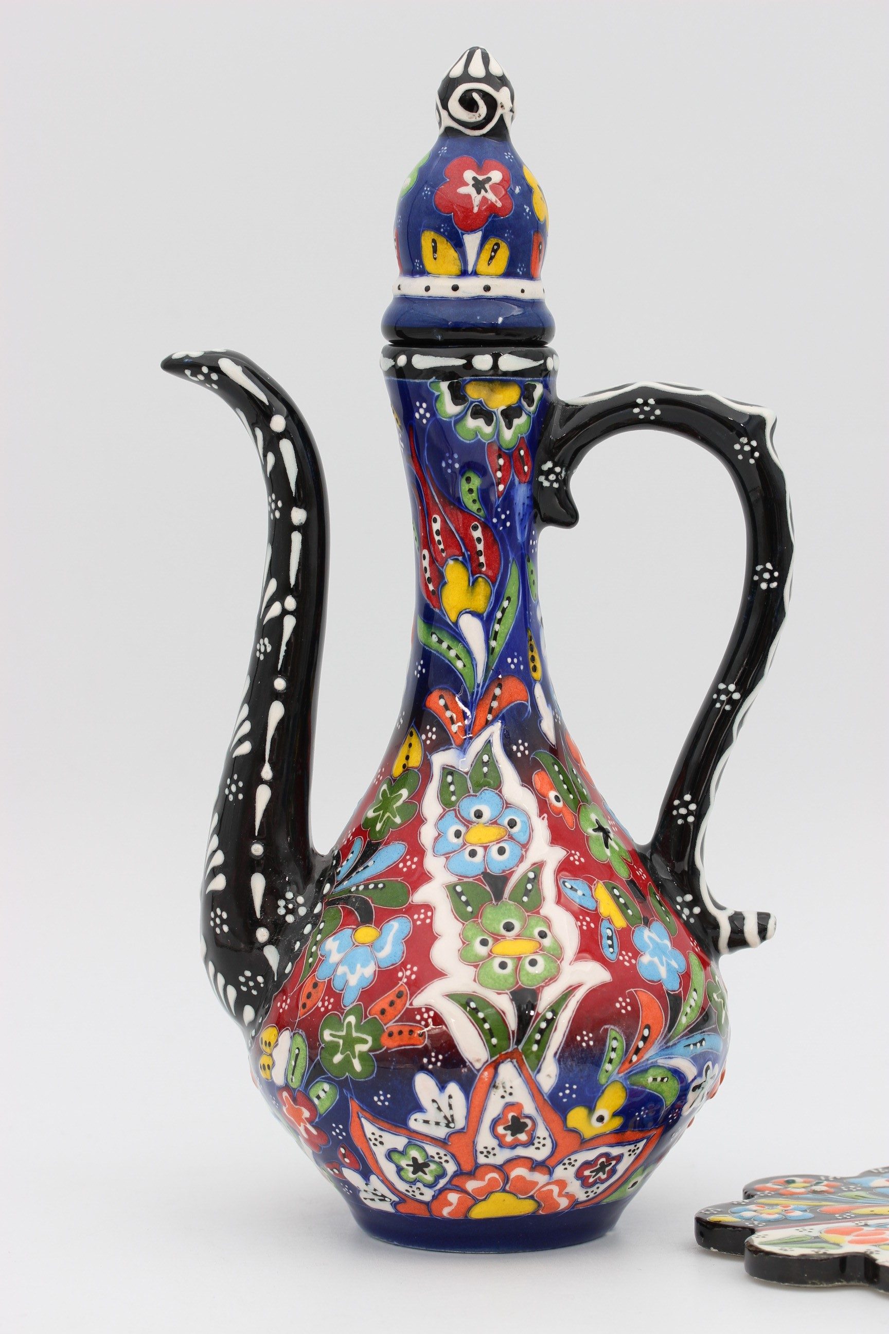 30Cm Hand Painted Turkish Coffee Vase DantelRelief 1 - Copy