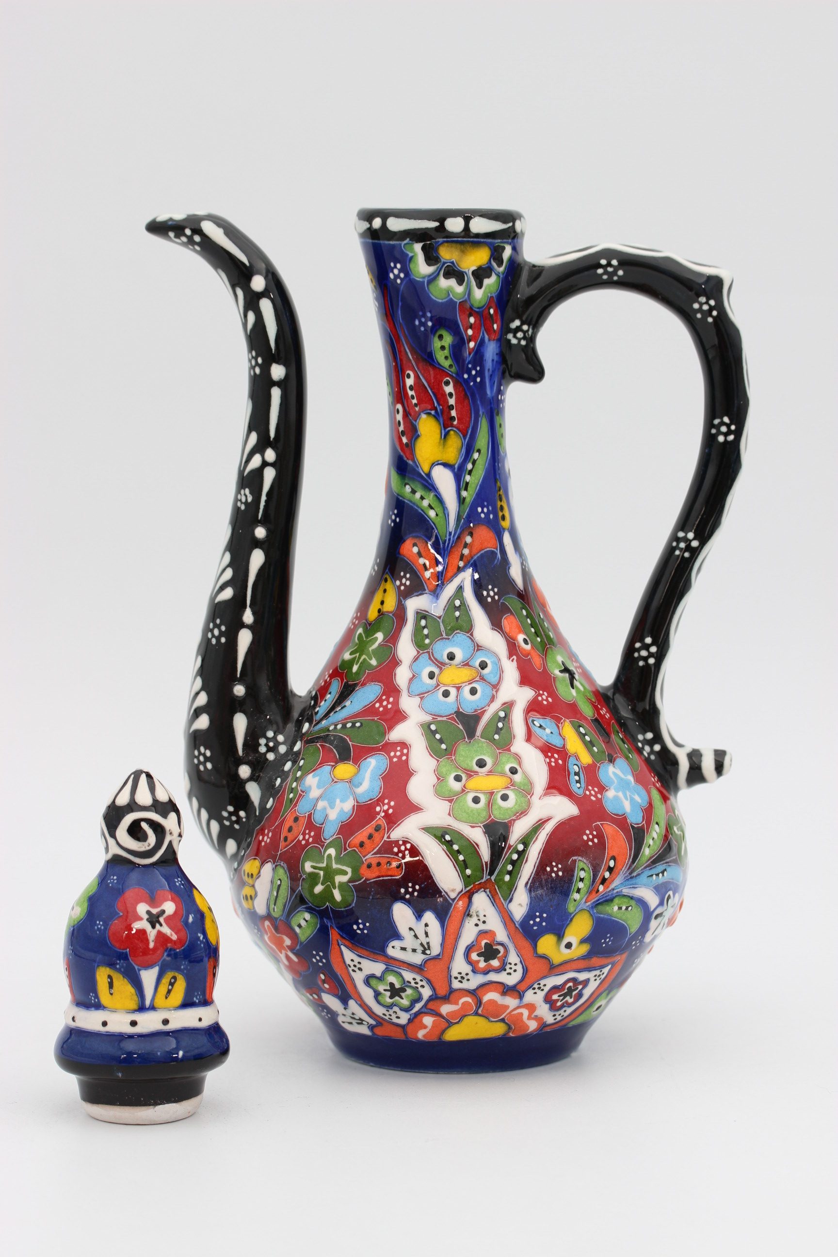 30Cm Hand Painted Turkish Coffee Vase DantelRelief 1c - Copy