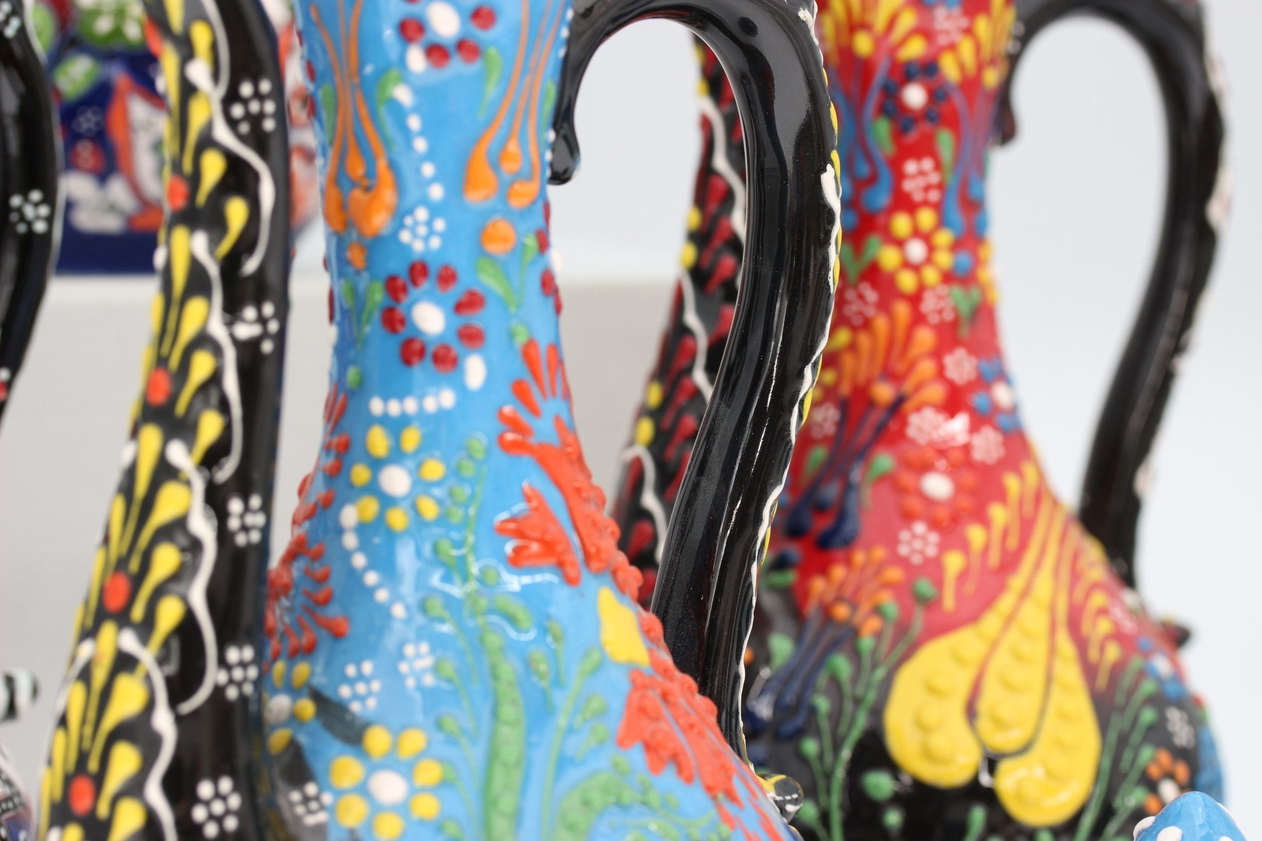 30Cm Hand Painted Turkish Coffee Vase DantelRelief all - Copy