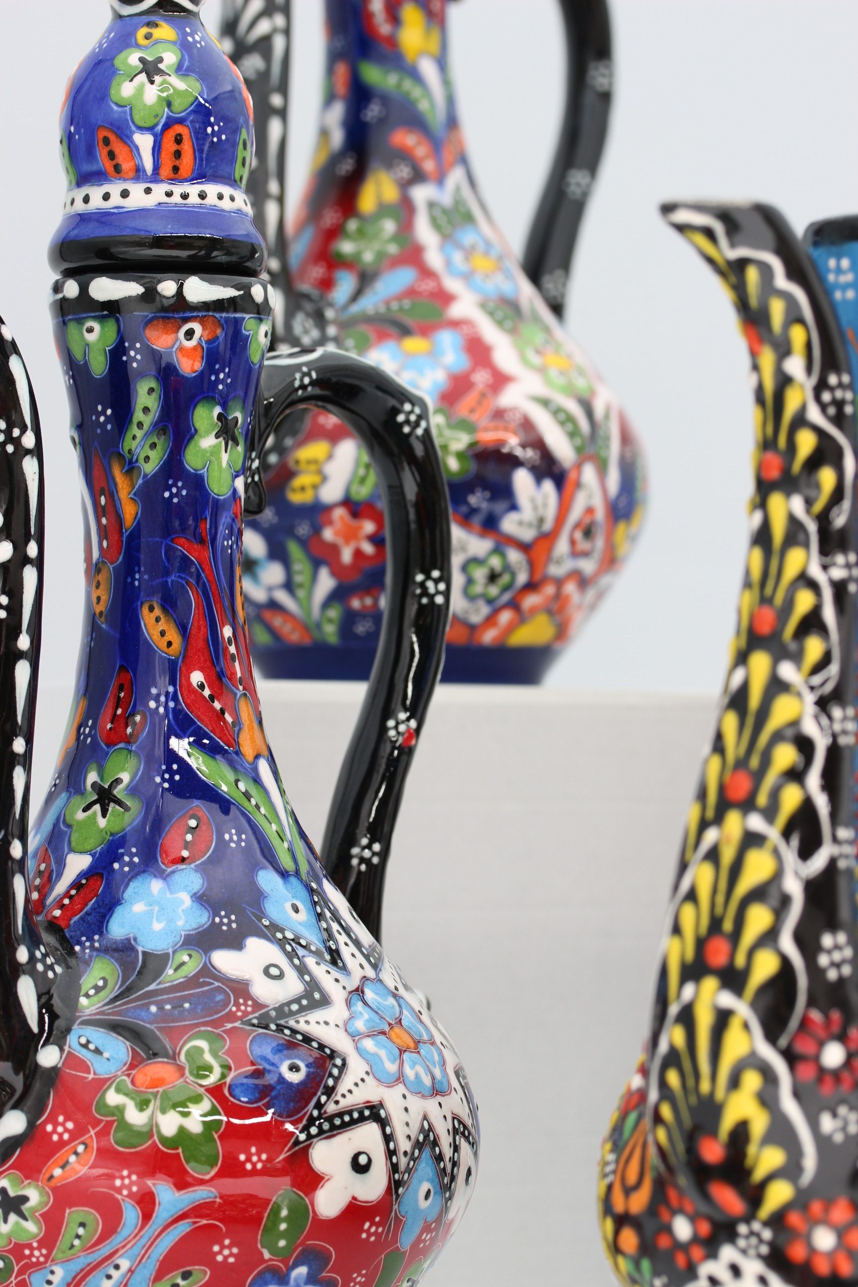 30Cm Hand Painted Turkish Coffee Vase DantelRelief all2 - Copy