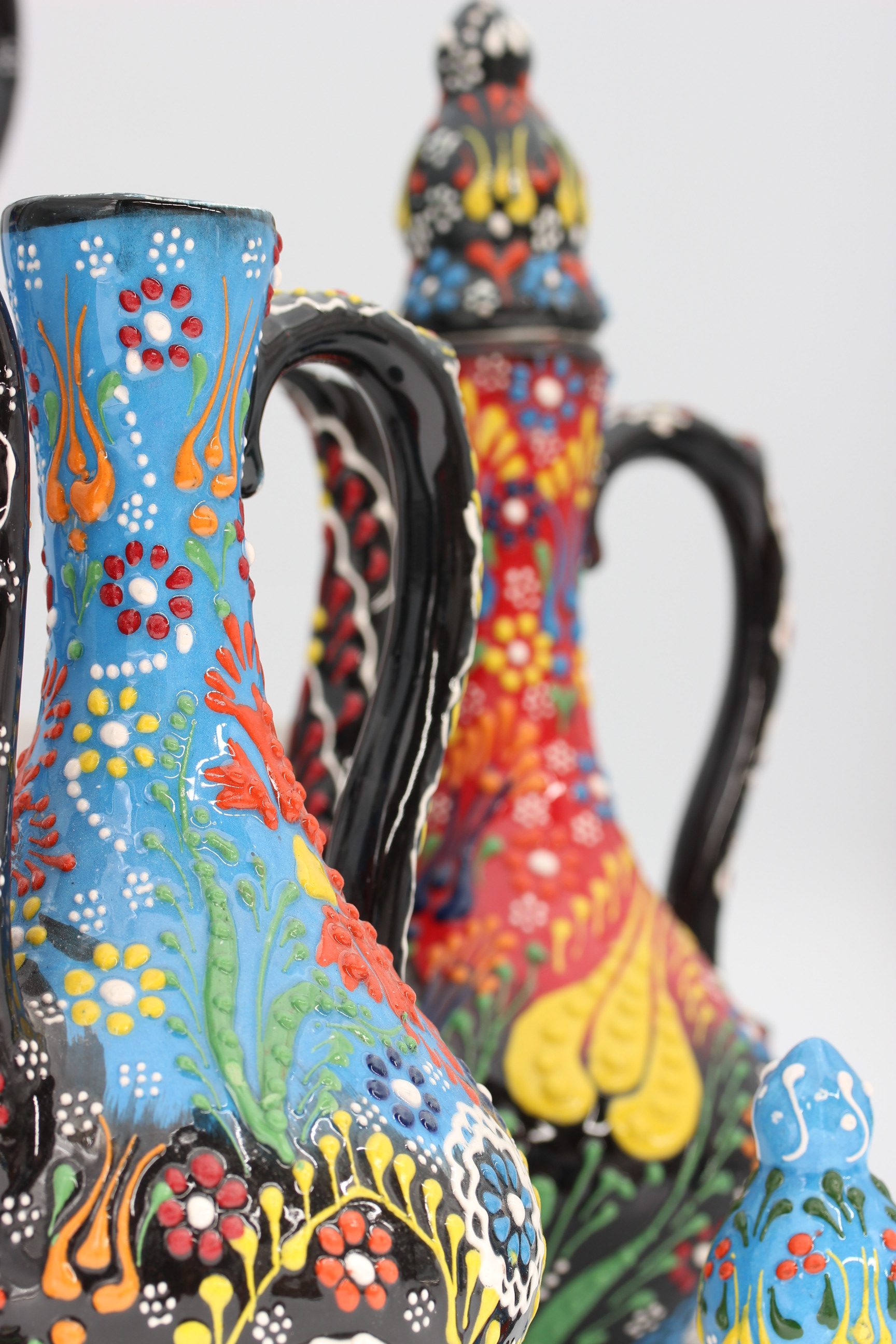 30Cm Hand Painted Turkish Coffee Vase DantelRelief all3 - Copy