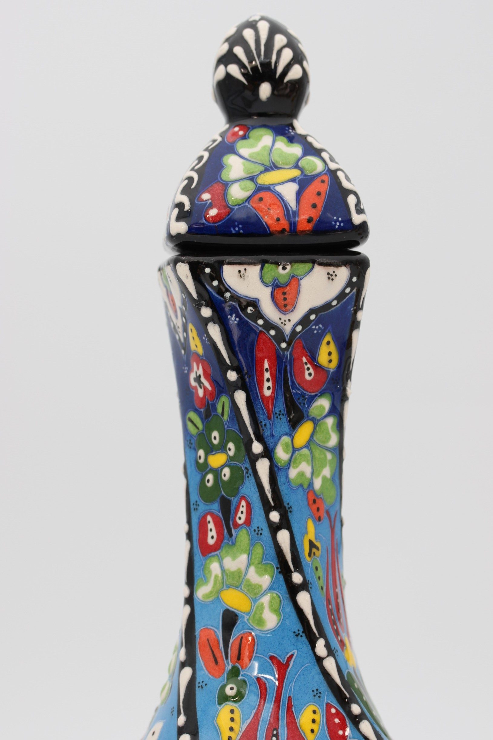 30cm Hand Painted Turkish Twist Vase Coloured all 4