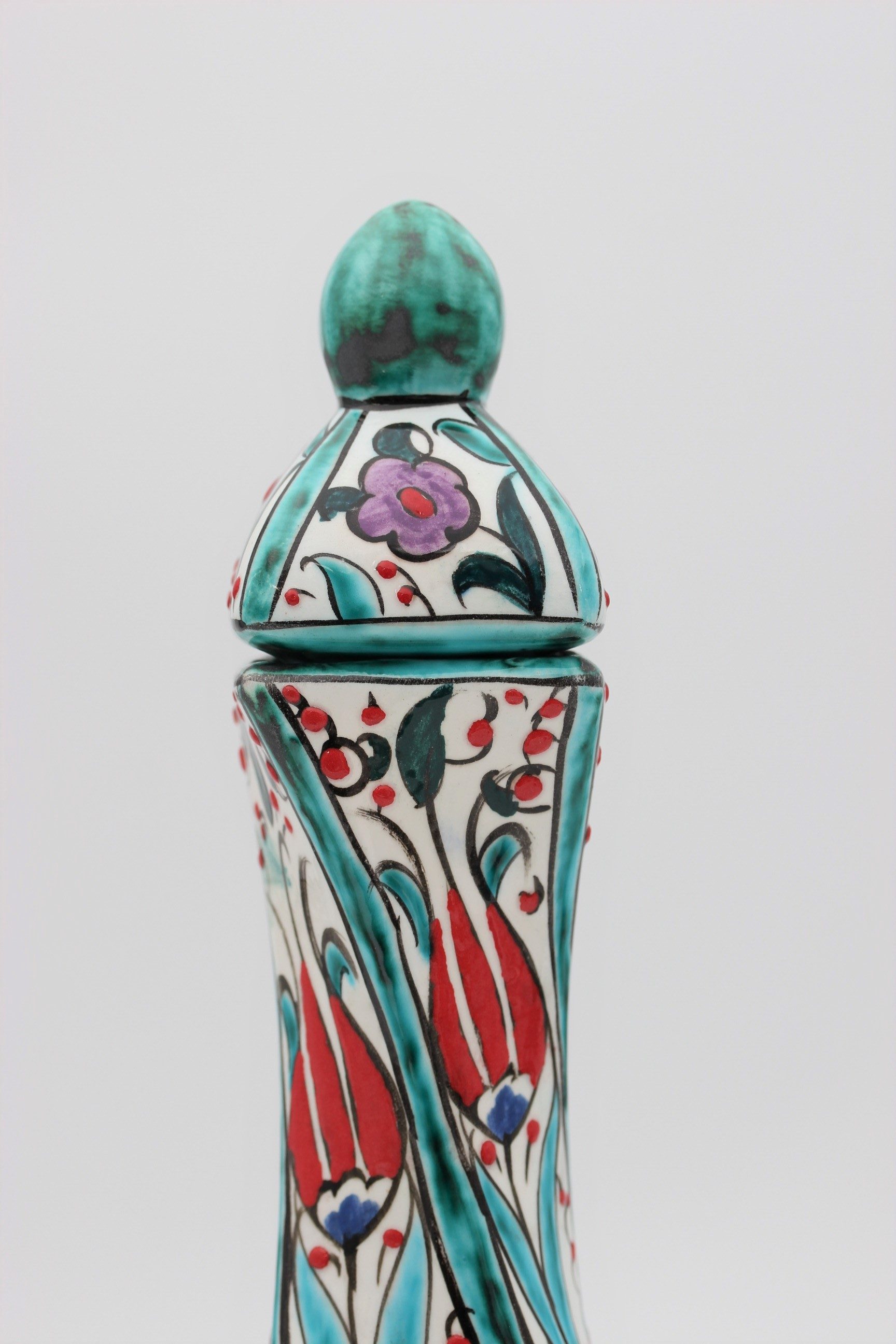 30cm Hand Painted Turkish Twist Vase Tulip all 1