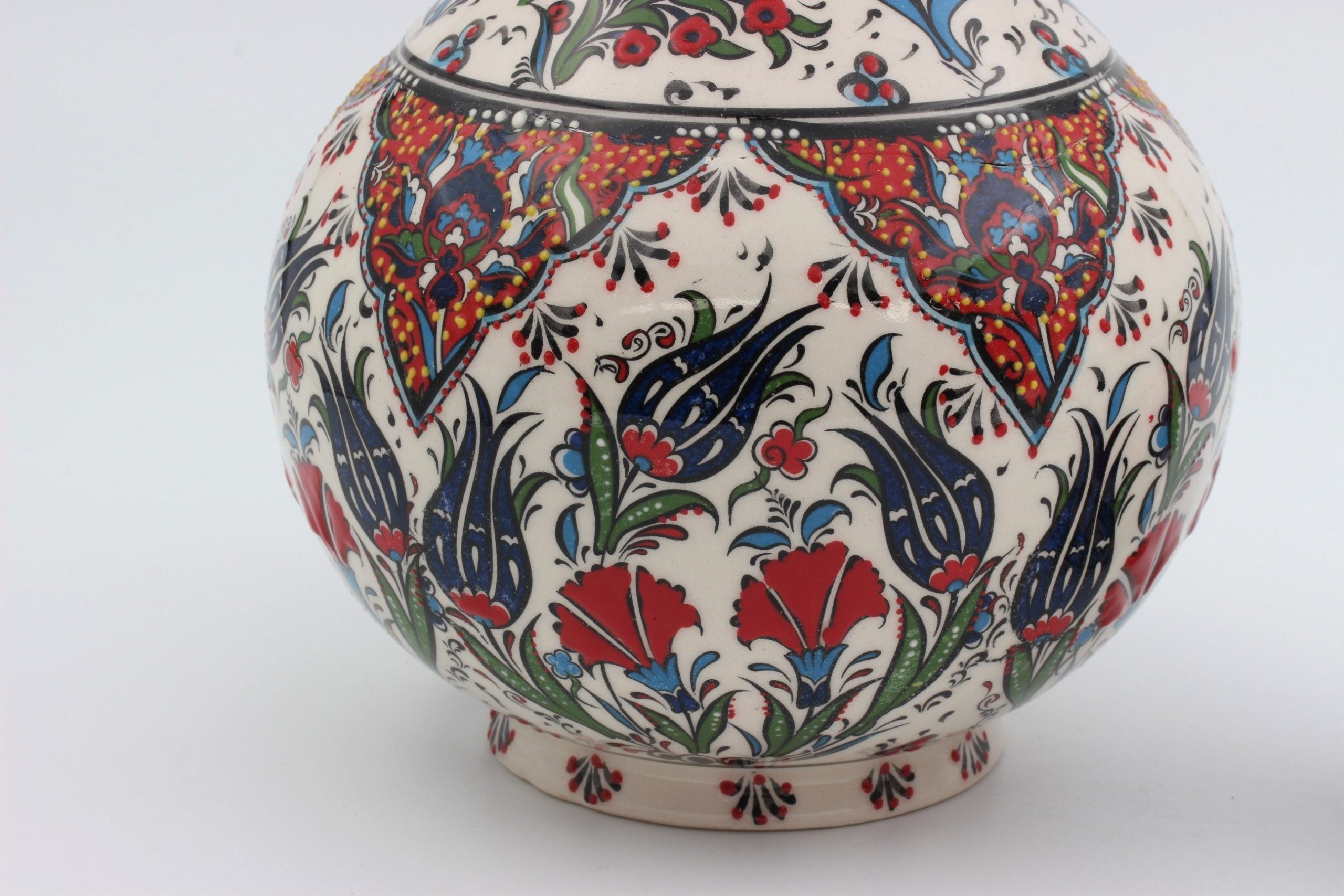 32cm Hand Crafted Turkish Tear Vase Tulip 6b