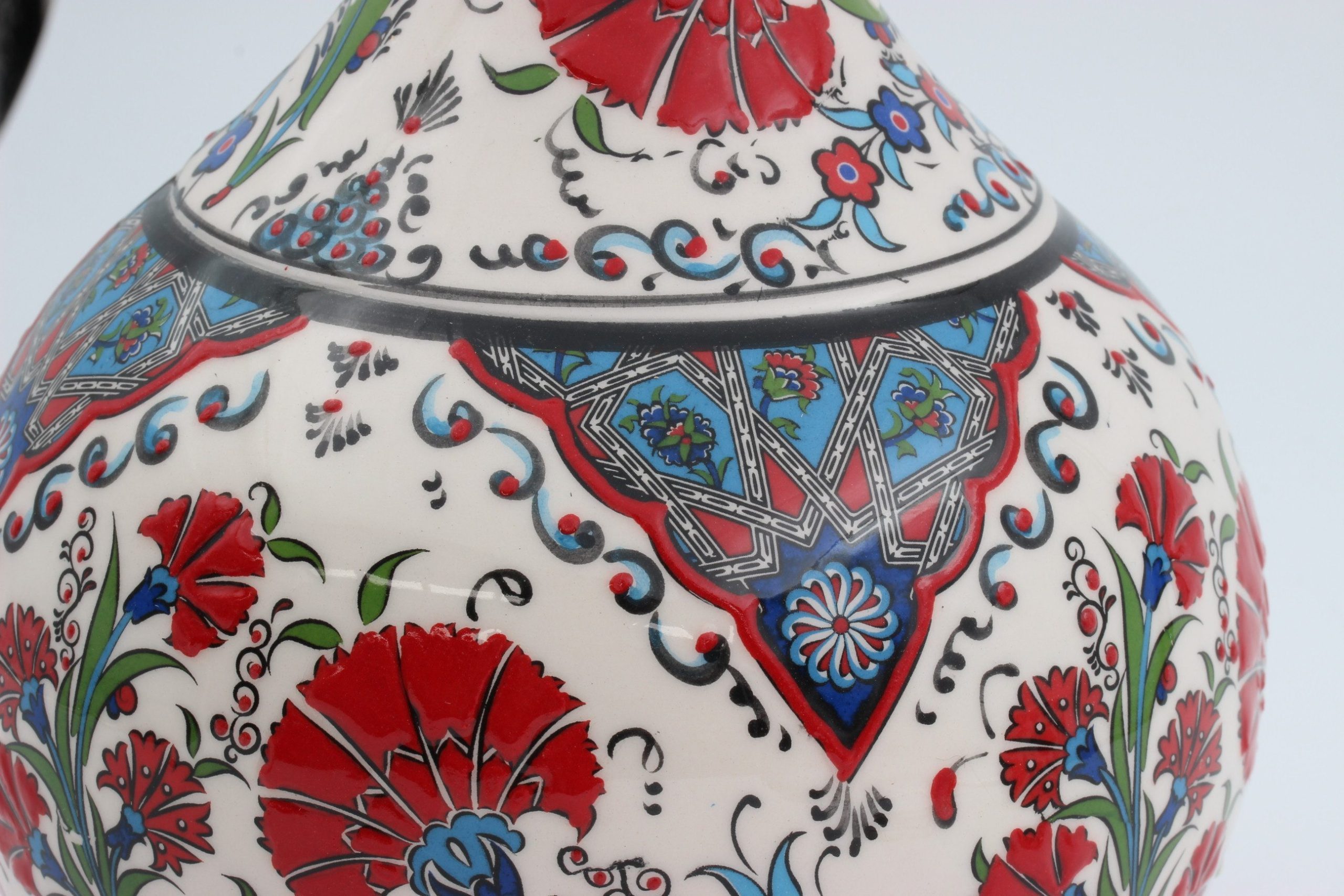 32cm Hand Crafted Turkish Tear Vase Tulip 8c