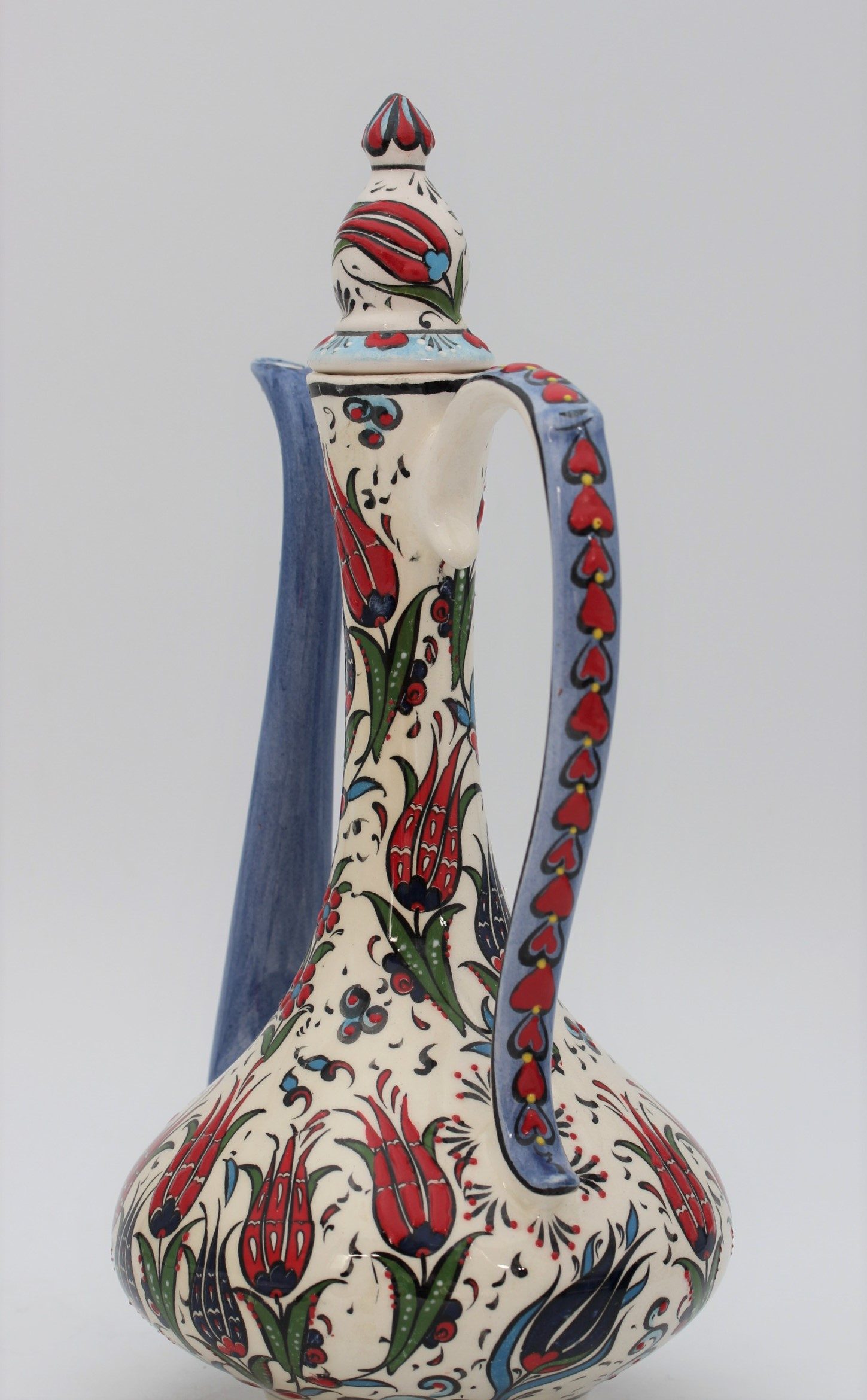 32cm Hand Painted Turkish Coffee Vase Tulip 1d