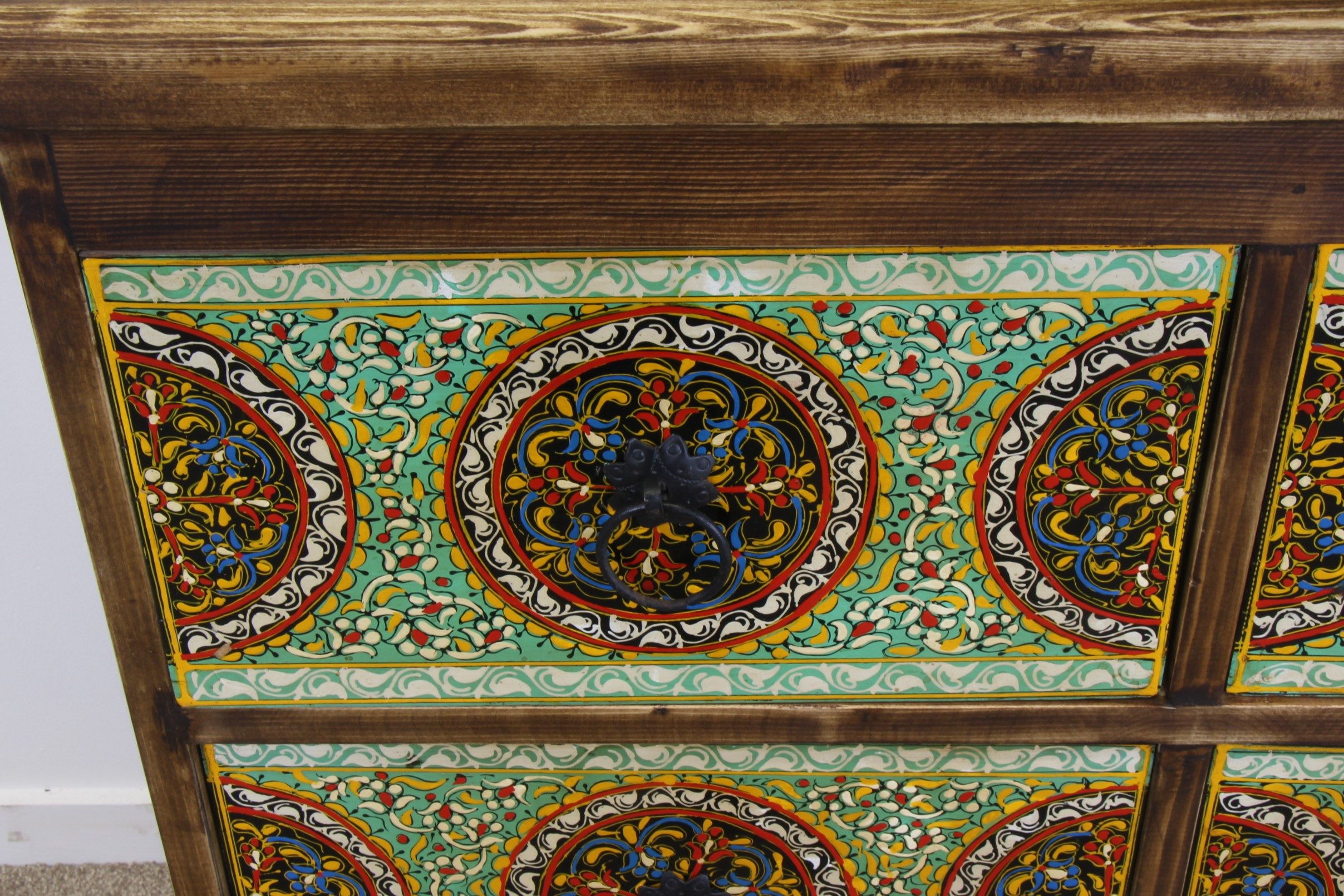 4 Drawer Colourful Hand Painted Cabinet 1A 8