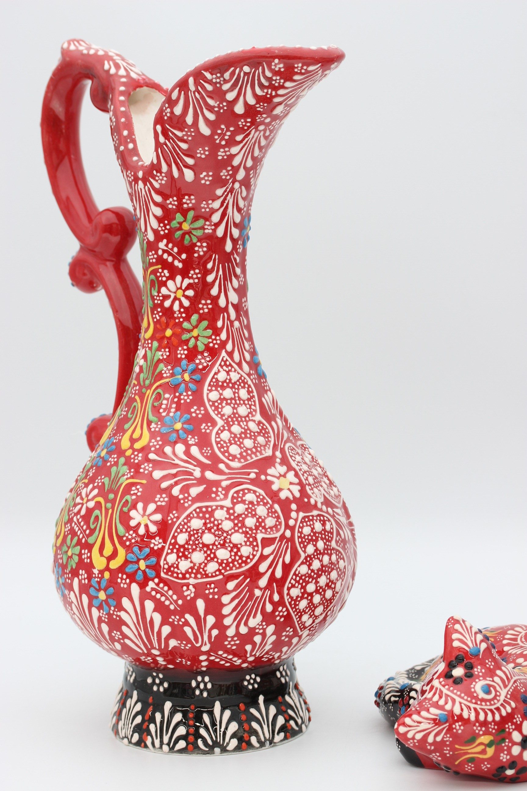 40 cm Handpainted Colouful Turkish Pitcher Vase 2