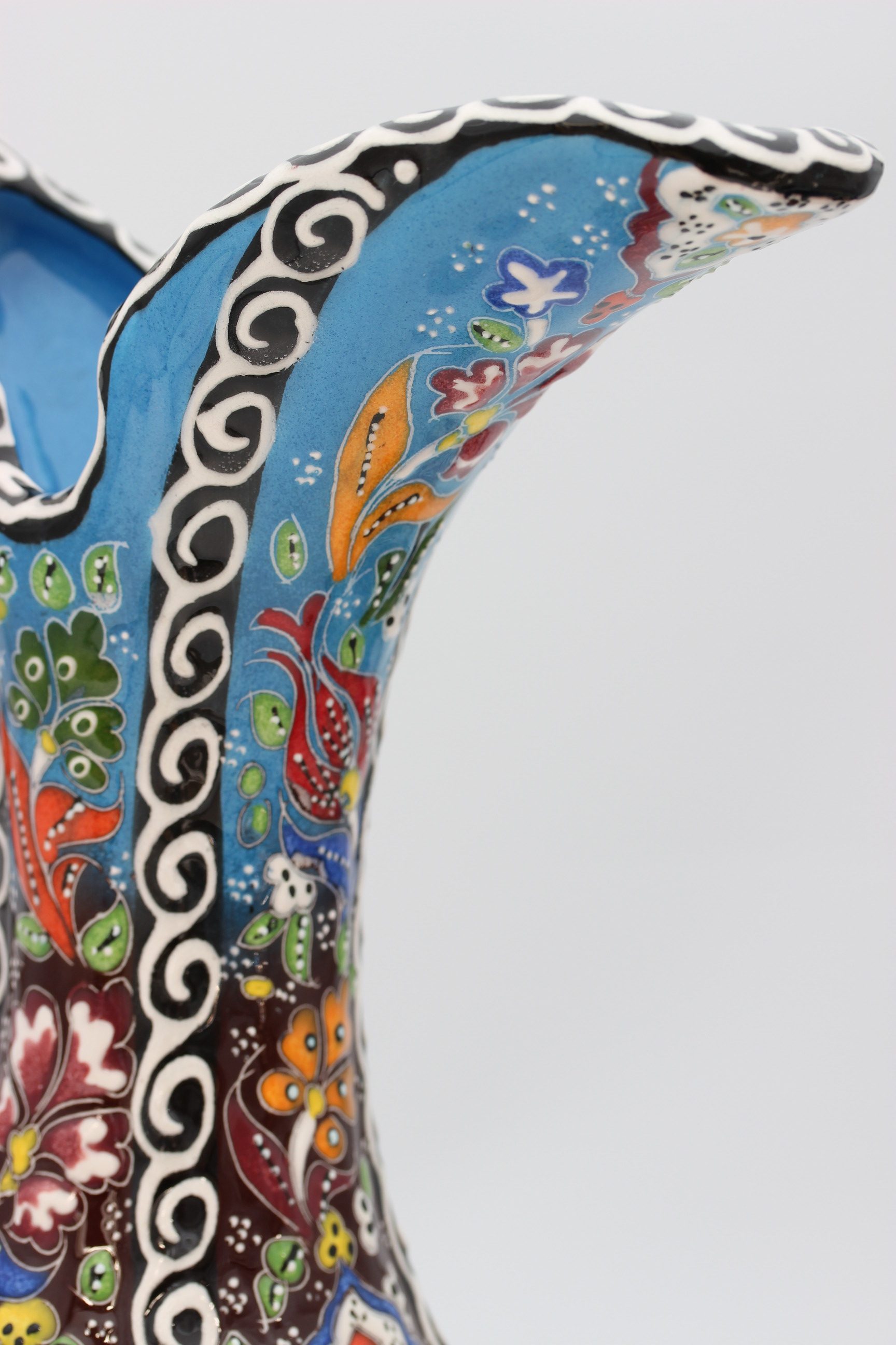 40 cm Handpainted Colouful Turkish Pitcher Vase 2f