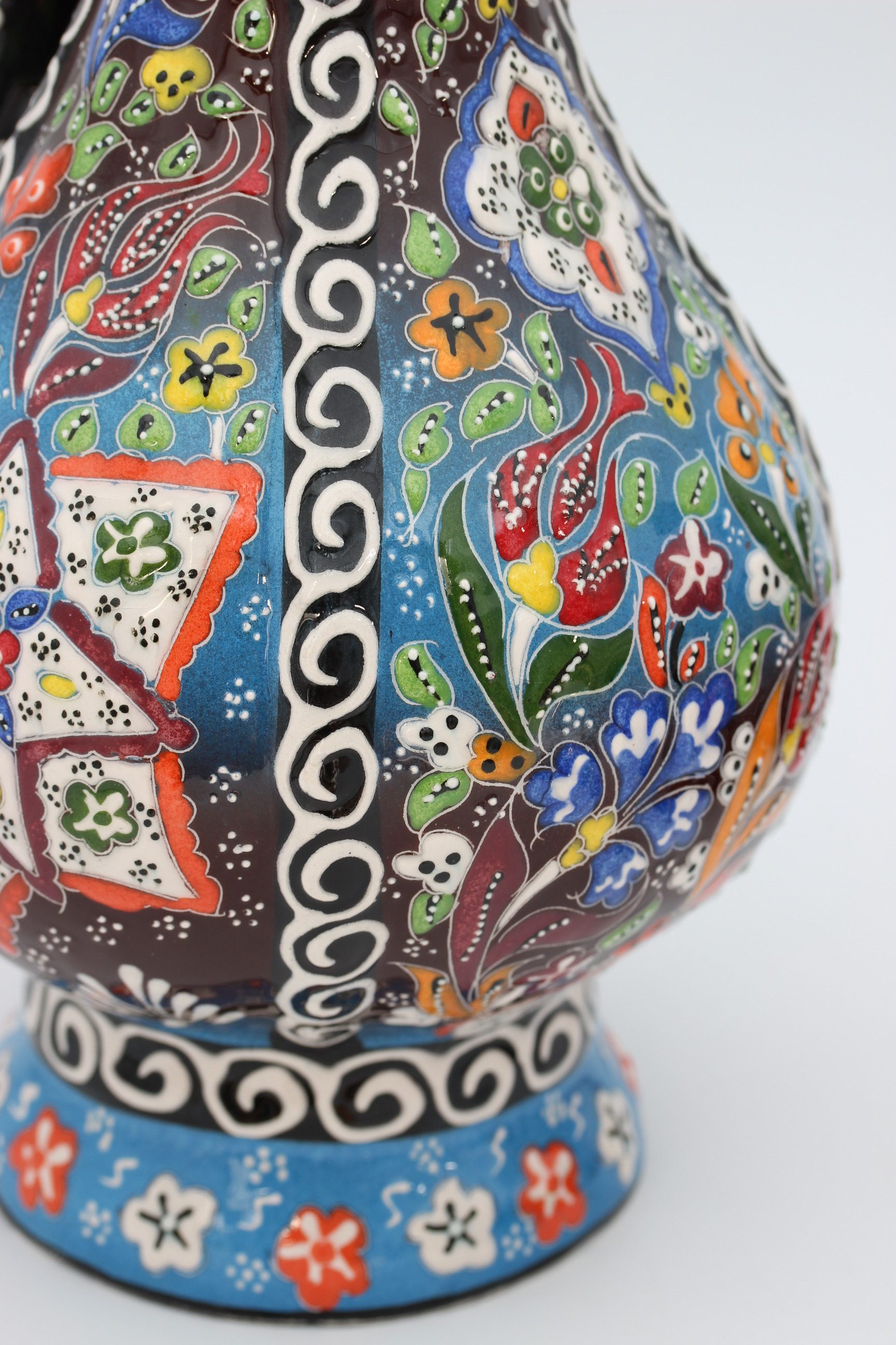 40 cm Handpainted Colouful Turkish Pitcher Vase 2g