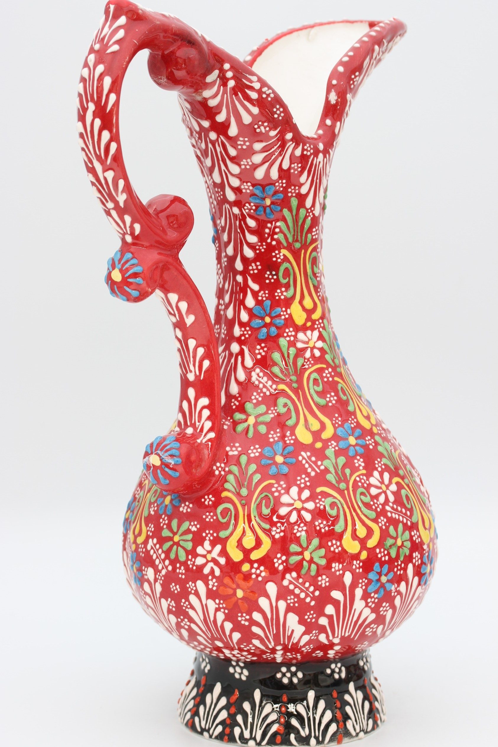 40 cm Handpainted Colouful Turkish Pitcher Vase 6
