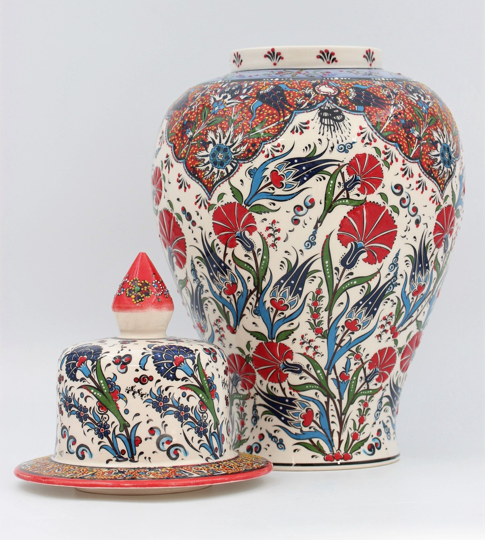 45 cm Hand Crafted Shah Vase Tulip 2b