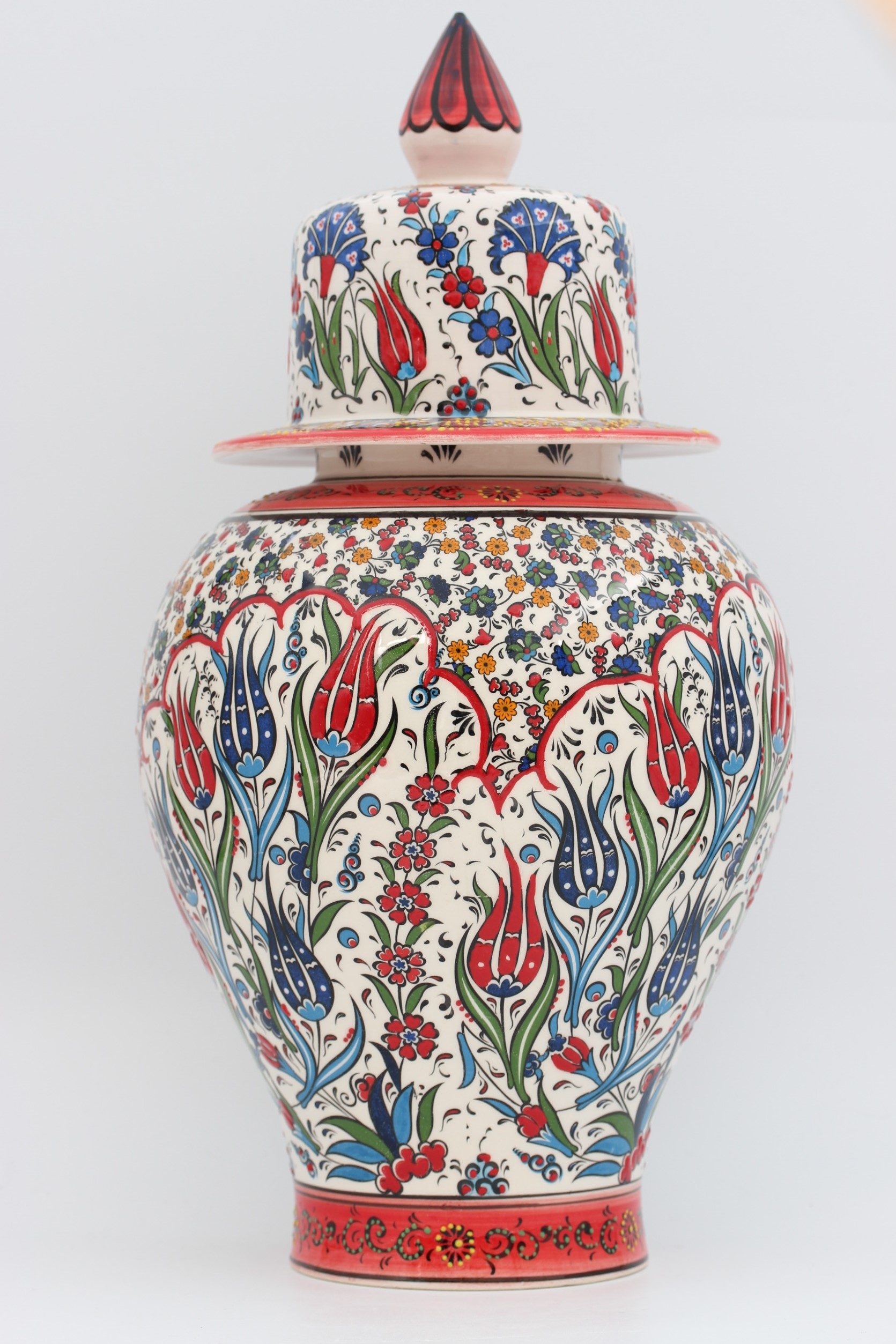 45 cm Hand Crafted Shah Vase Tulip 4a