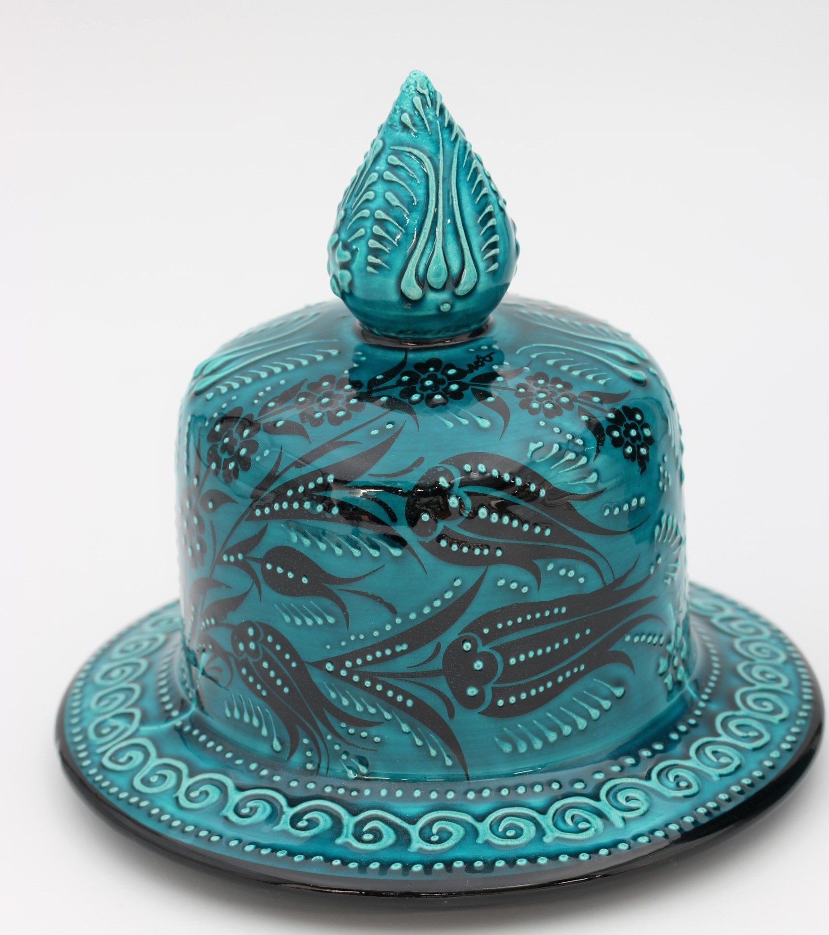 45 cm Hand Crafted Shah Vase Turquoise 3e