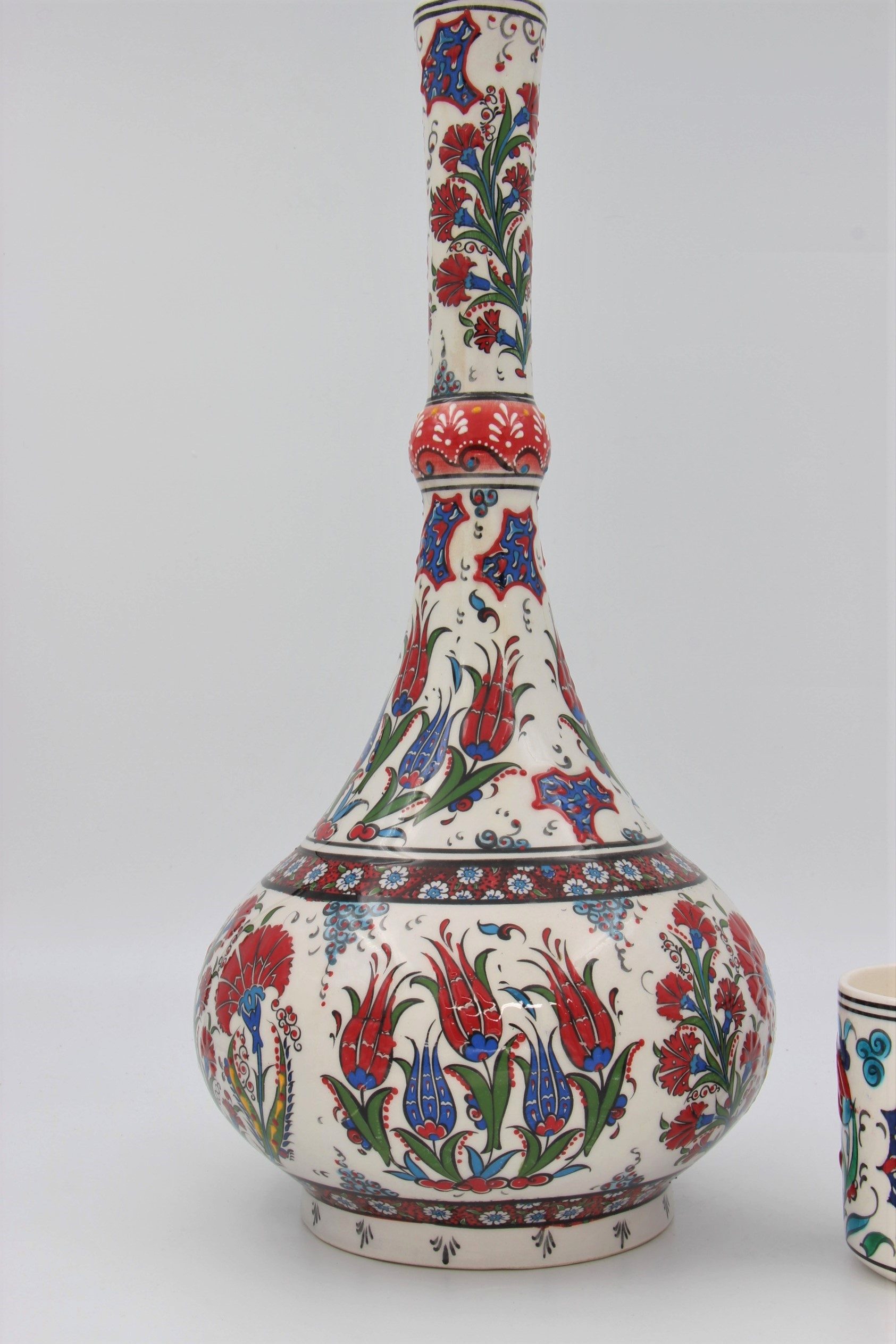 45 cm Hand Crafted Tear Vase Tulip 2