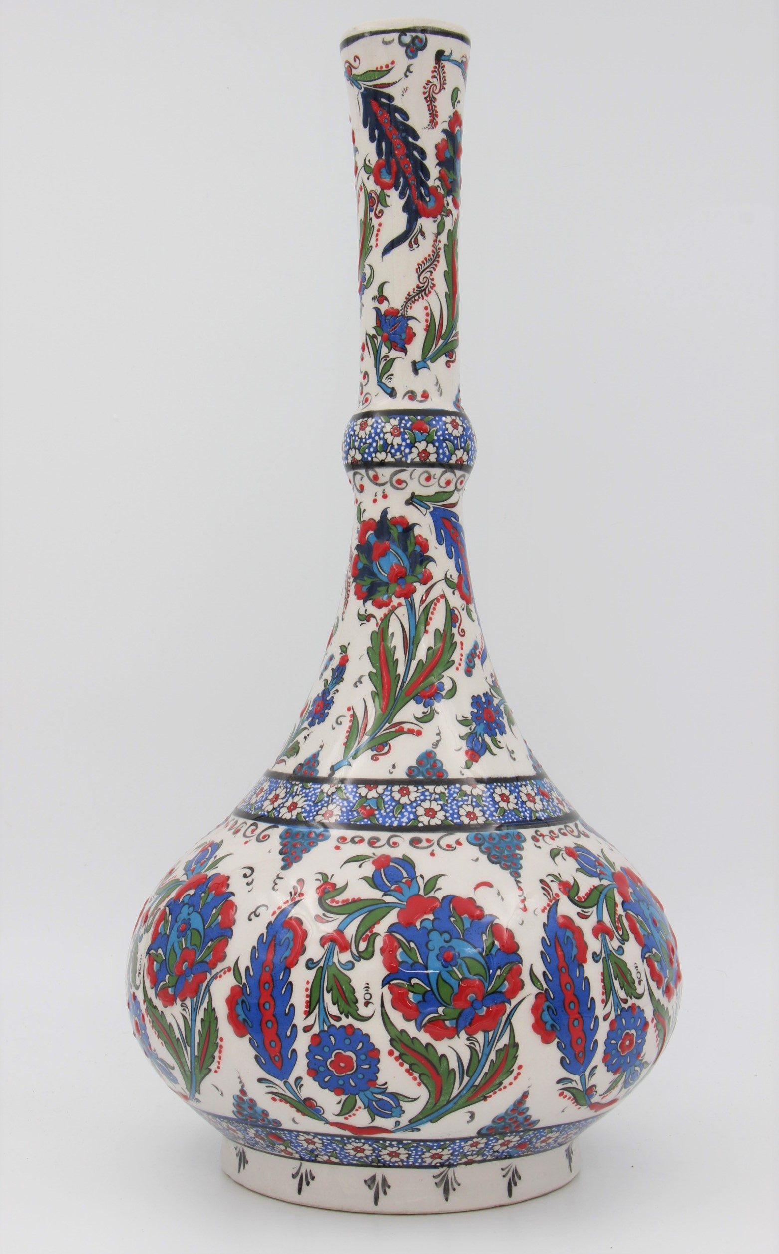 45 cm Hand Crafted Tear Vase Tulip 3