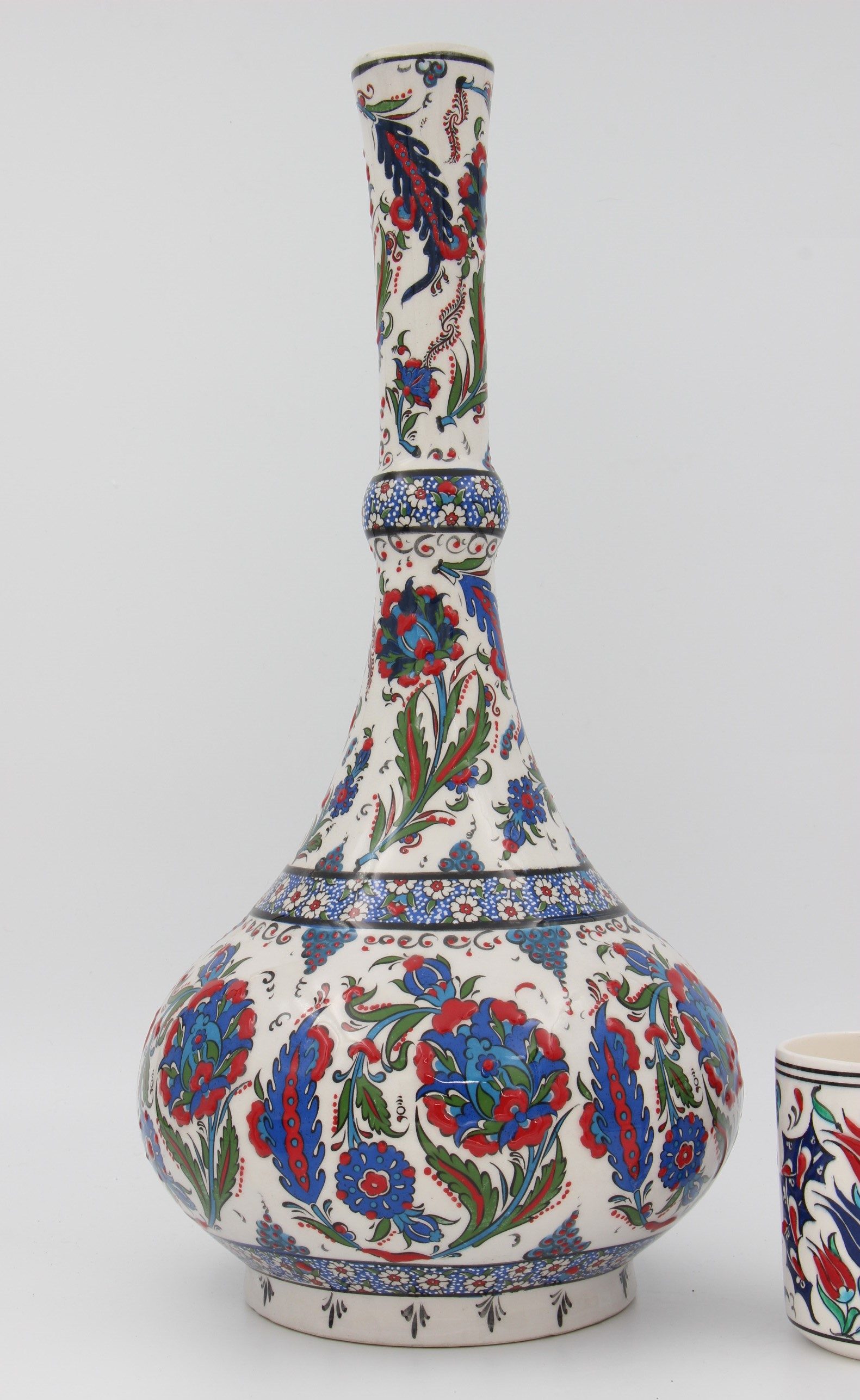 45 cm Hand Crafted Tear Vase Tulip 3a