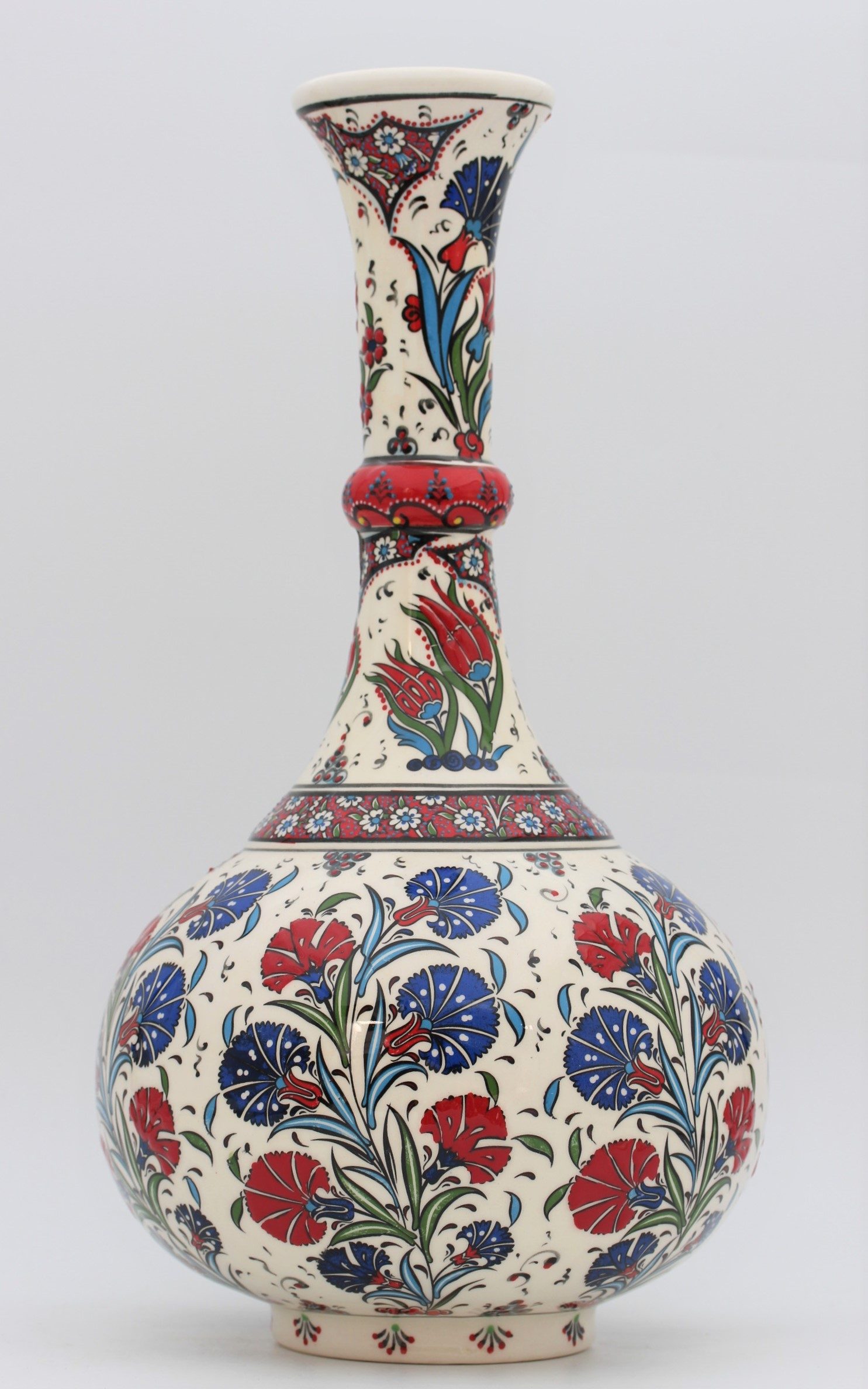 45 cm Hand Crafted Tear Vase Tulip 4