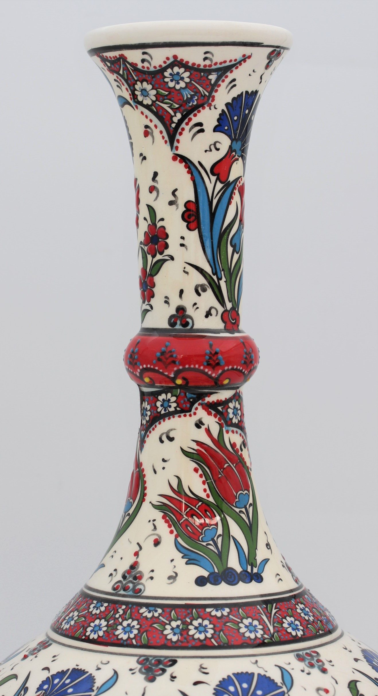 45 cm Hand Crafted Tear Vase Tulip 4c