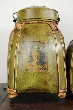 47cm Rice Basket Olive Green