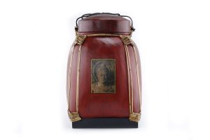 47cm Rice Basket Plum Red