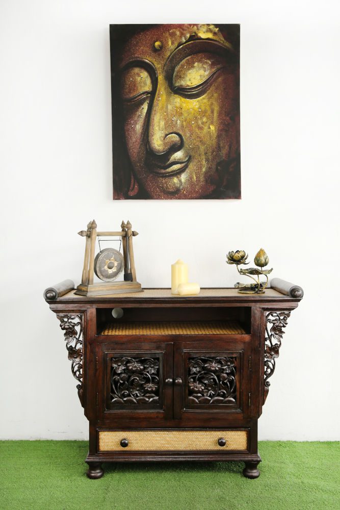 60 x 80 cm Buddha Profile On Frame 1