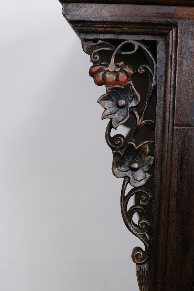 104 x 79 cm Rattan Hallway Unit With Carving Coloured 3 104 x 79 cm Rattan Hallway Unit With Carving Coloured