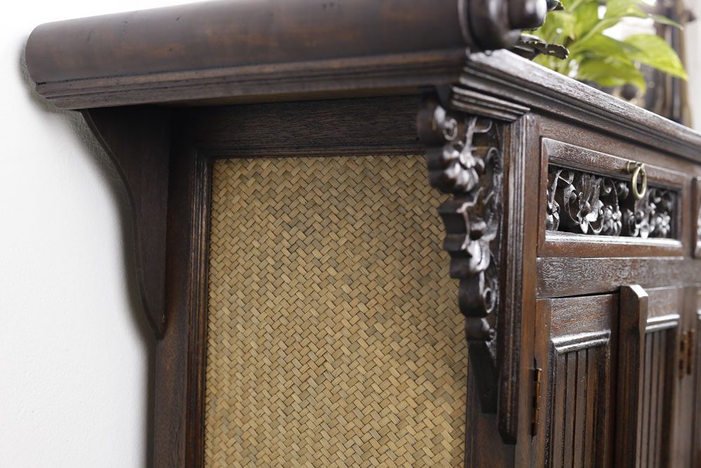 130 x 84 cm Rattan Hallway Unit 4 130 x 84 cm Rattan Hallway Unit