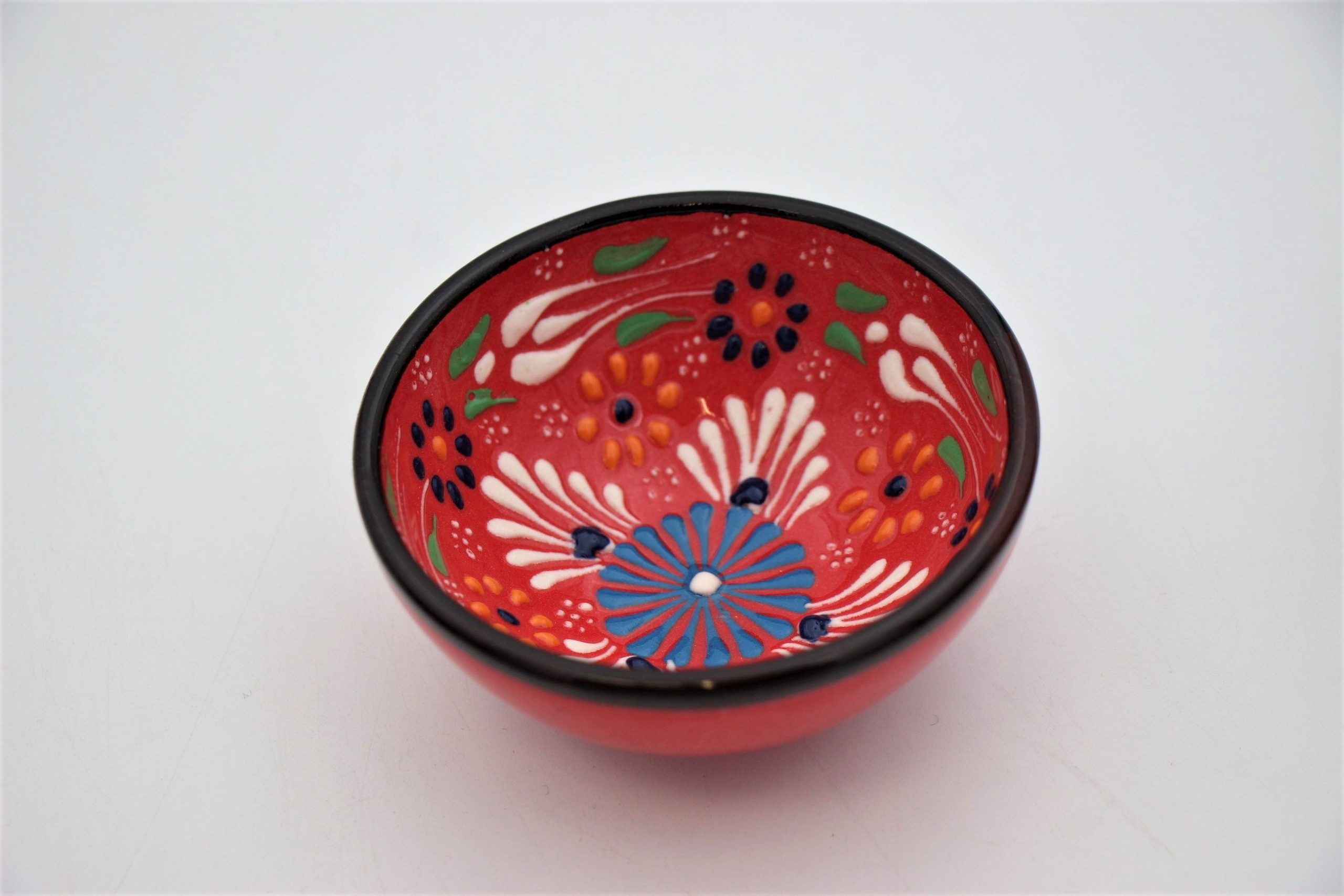 8cm Turkish Hand Painted Dantel Ceramic Bowl 2