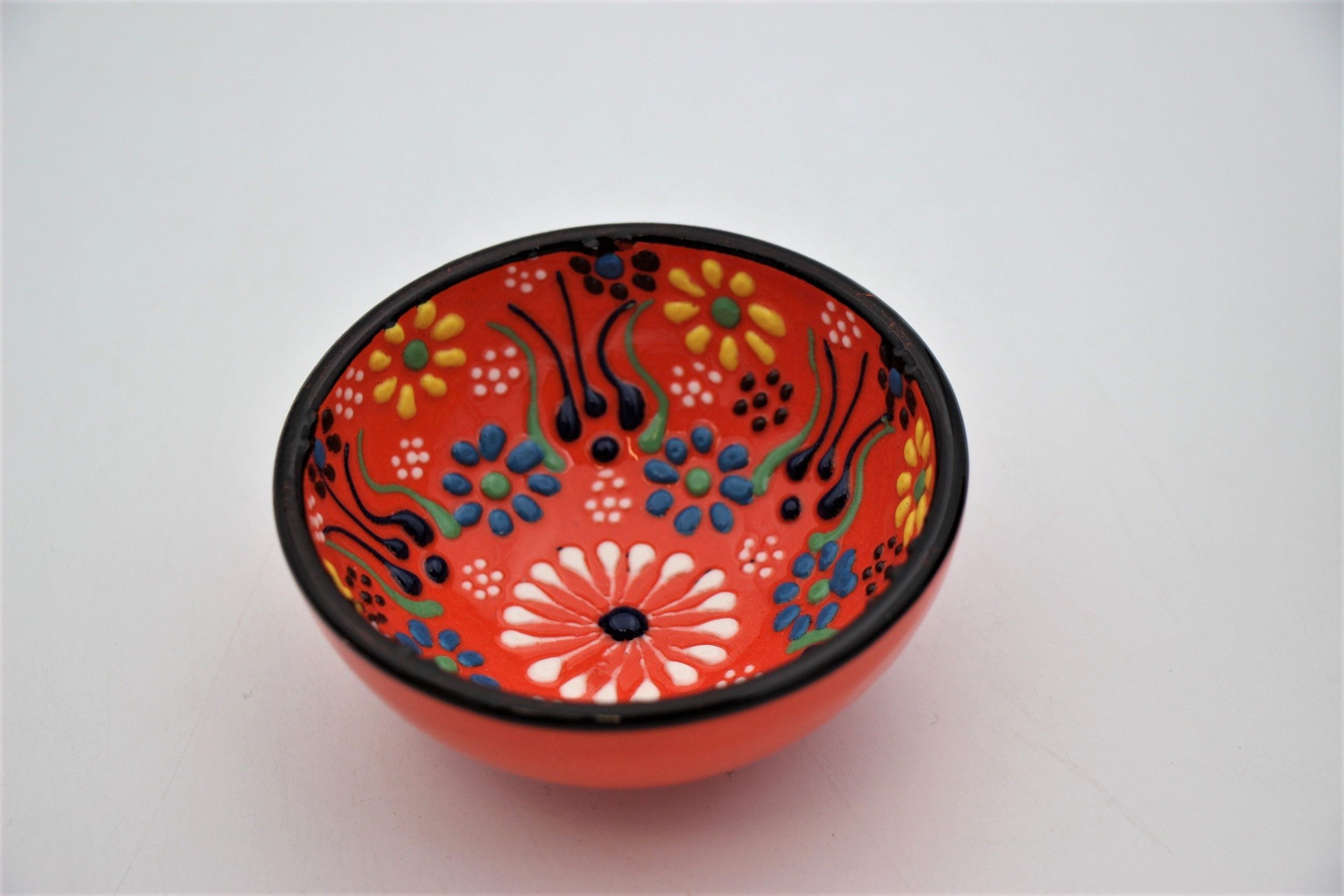8cm Turkish Hand Painted Dantel Ceramic Bowl 3