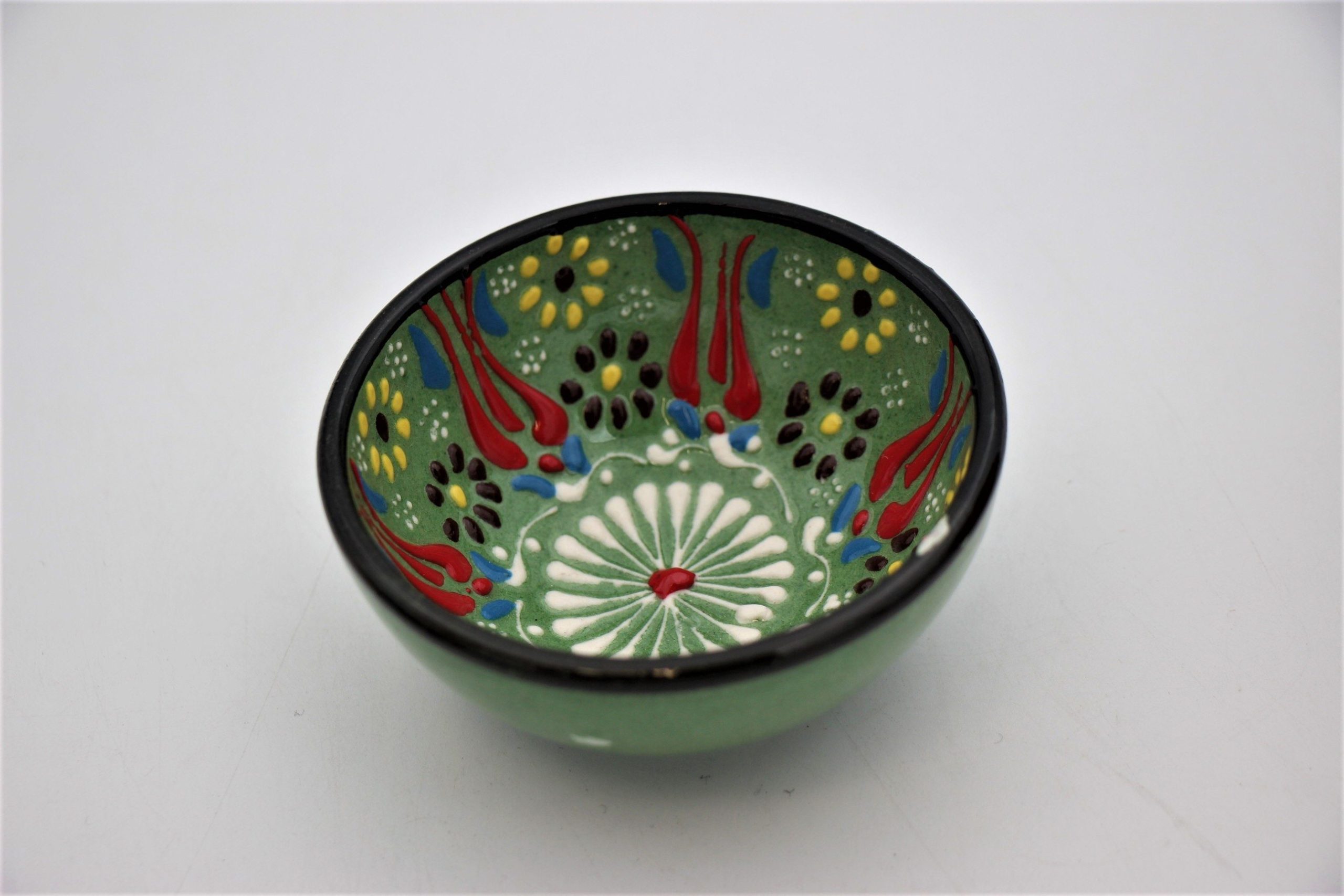 8cm Turkish Hand Painted Dantel Ceramic Bowl 6