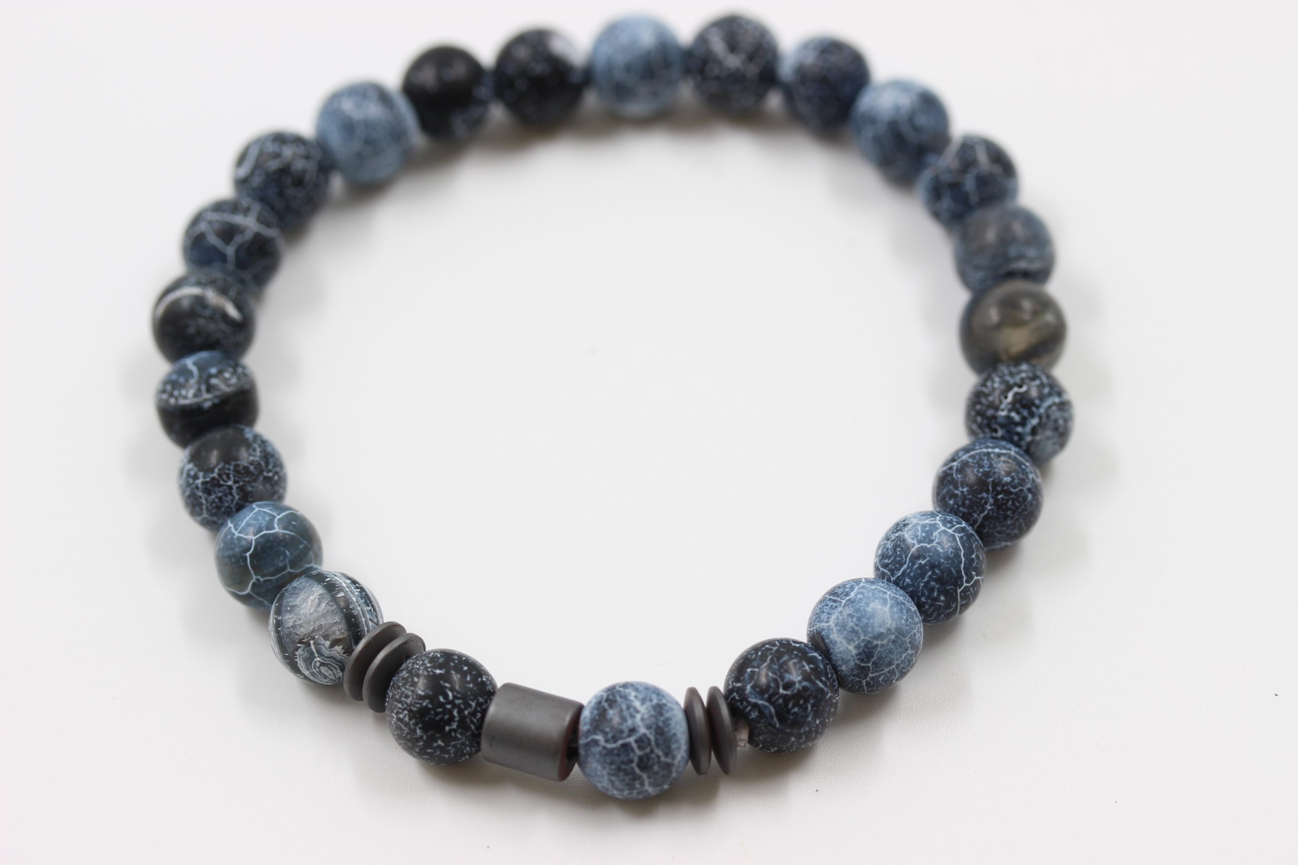 Blue Agate Gem Stone Bracelet 2